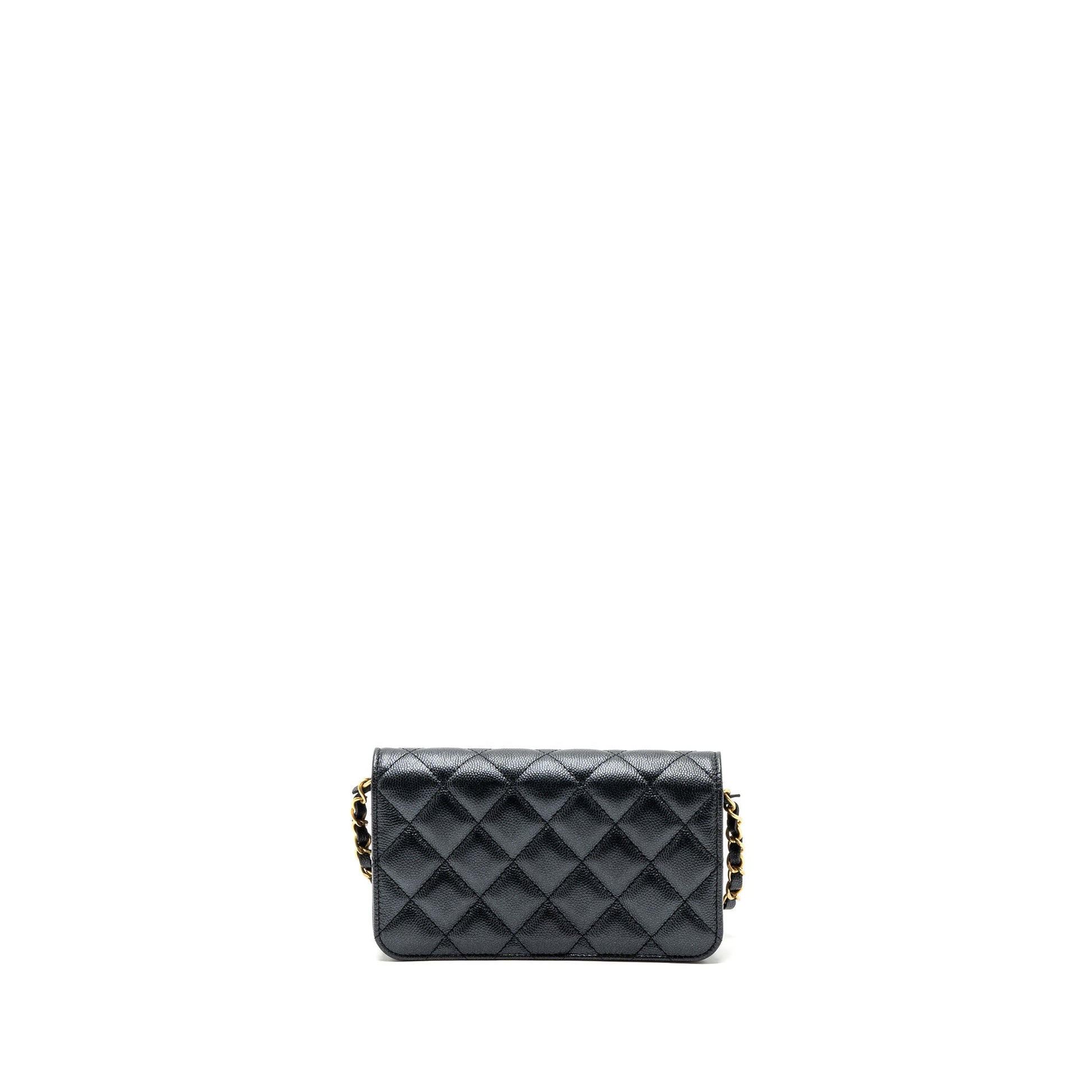 Chanel Flap Adjustable Chains Caviar GHW microchip Black Shoulder Bag