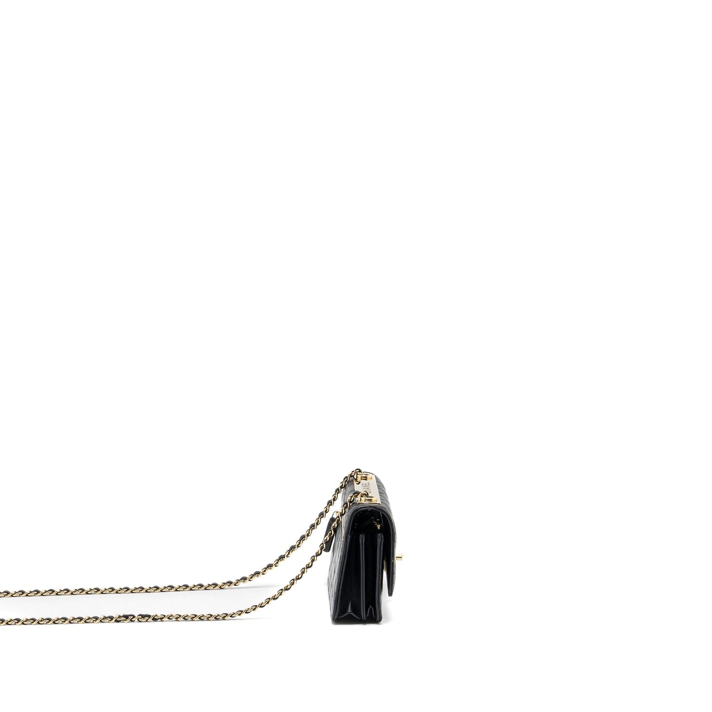 Chanel Trendy CC on Lambskin LGHW Black Wallet Case