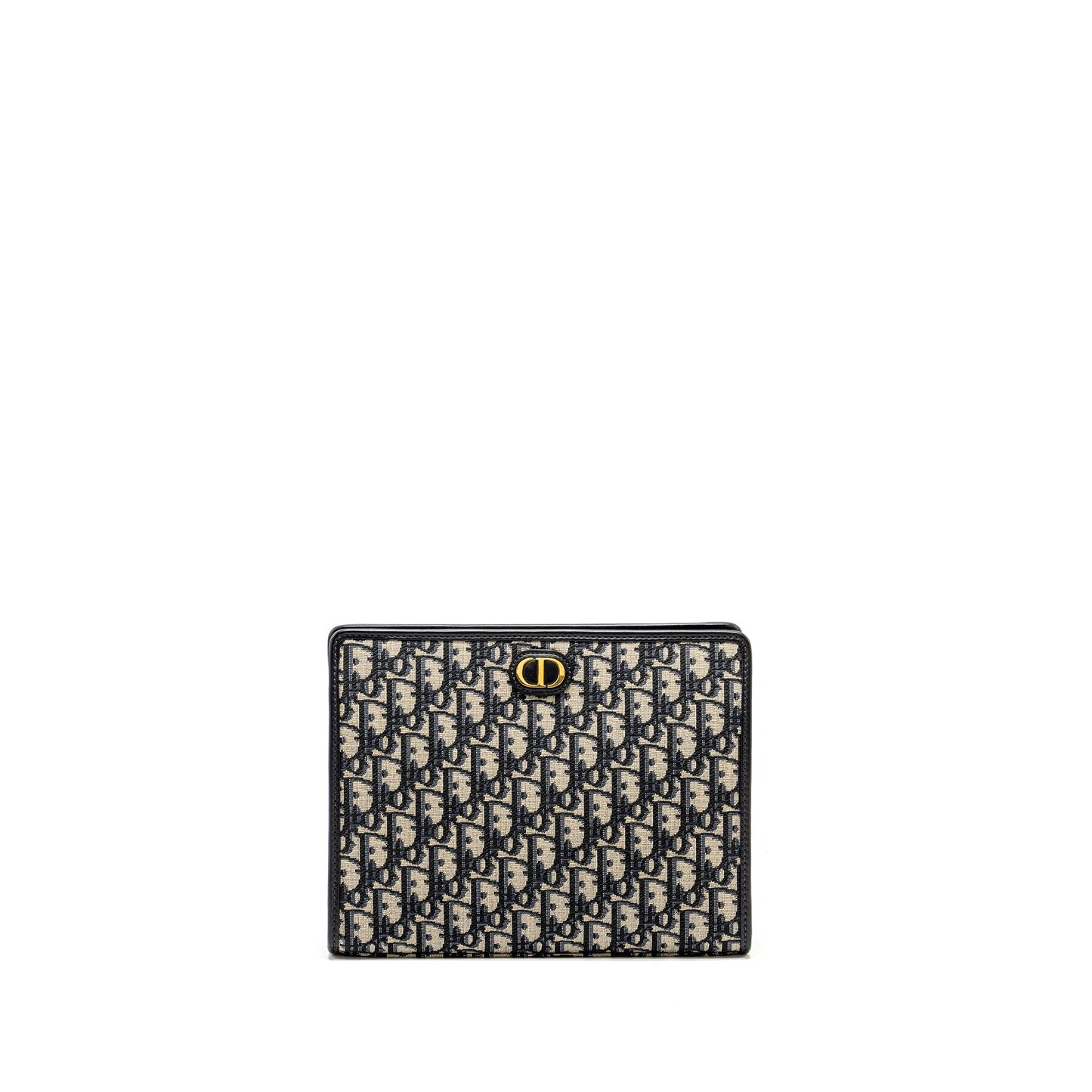 Dior Montaigne Dea Pouch Oblique Jacquard Handbag Blue Travel Bag