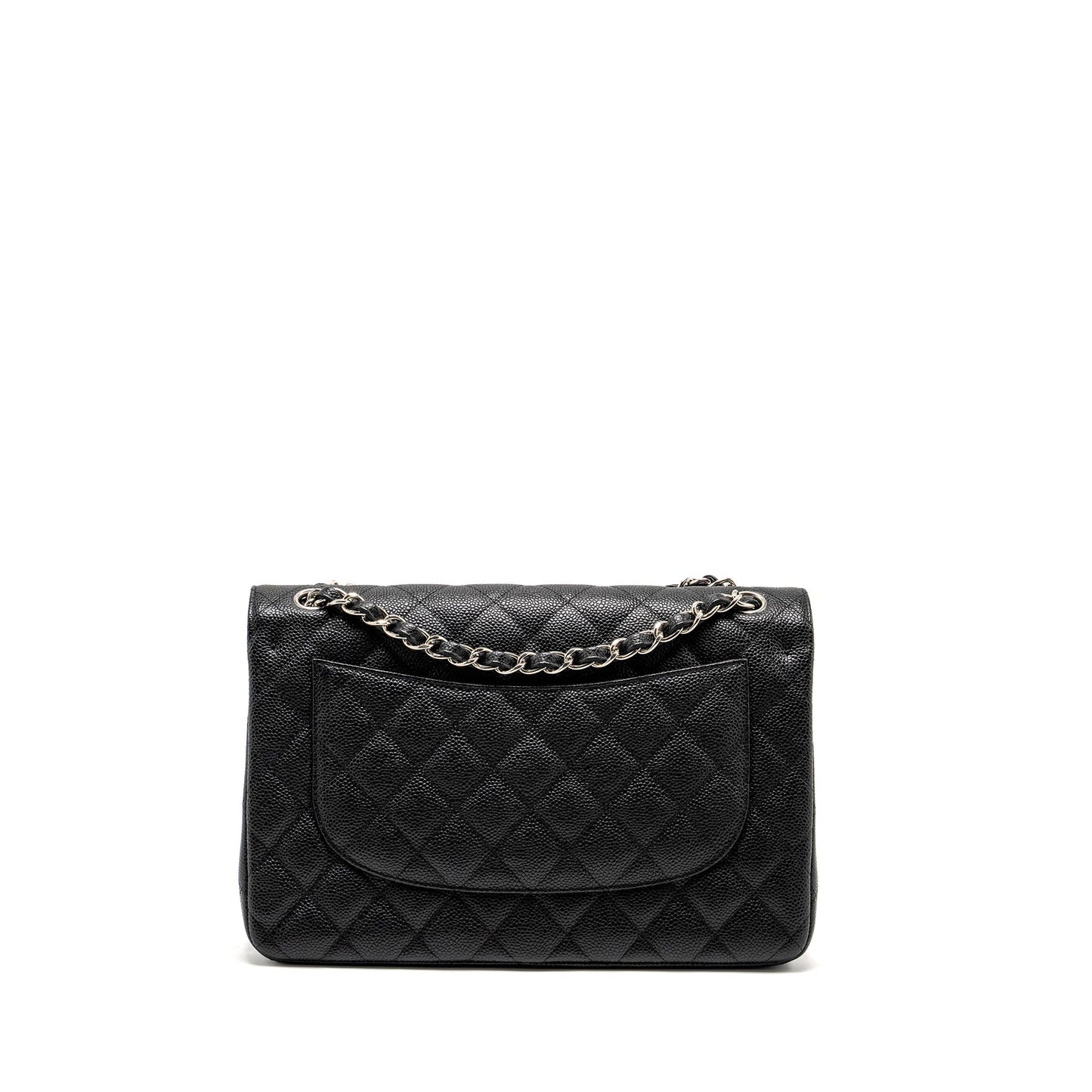 Chanel Jumbo Classic Double Flap Caviar SHW Black Shoulder Bag Shw 5
