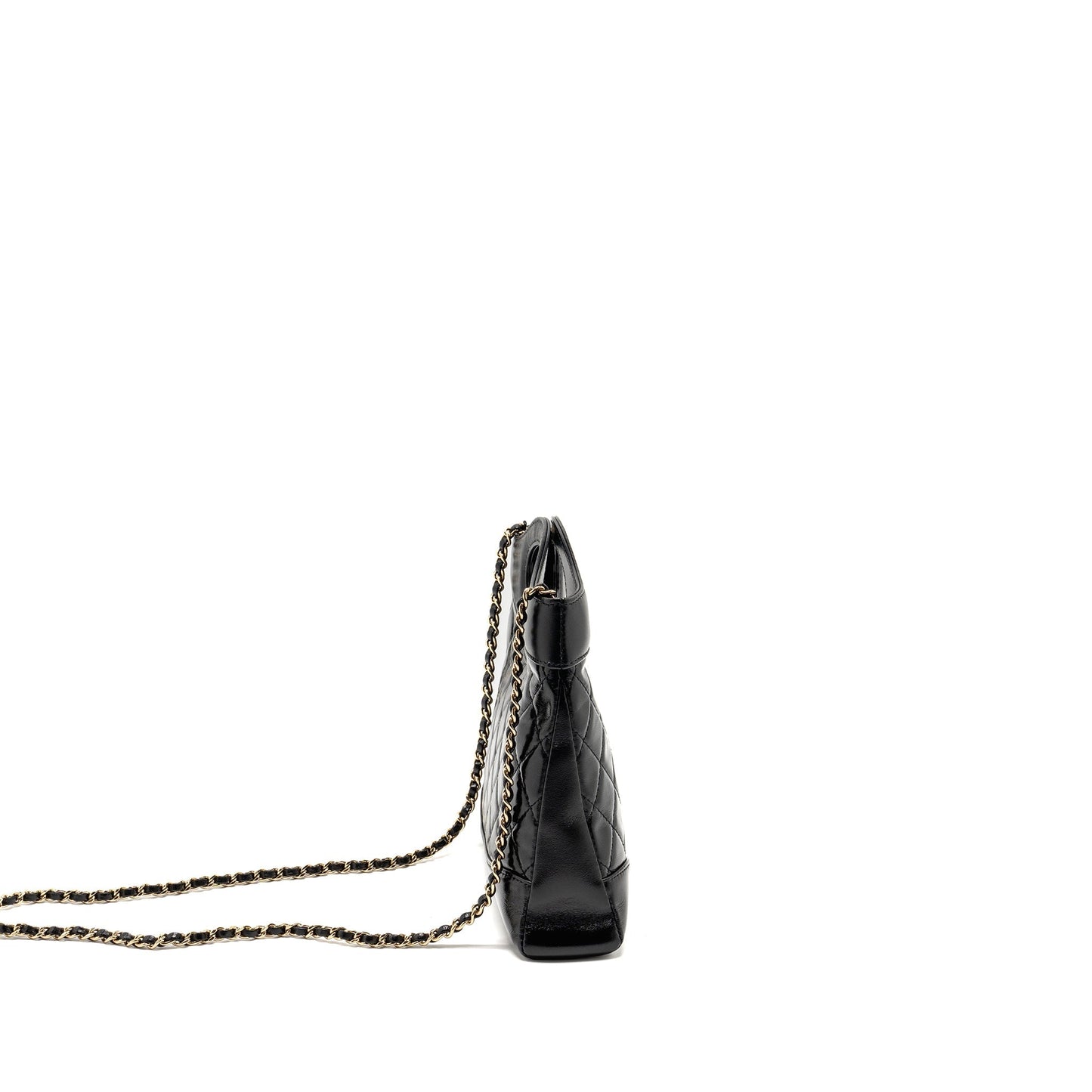 Chanel 31 Shiny Calfskin LGHW Microchip Black Mini Bag