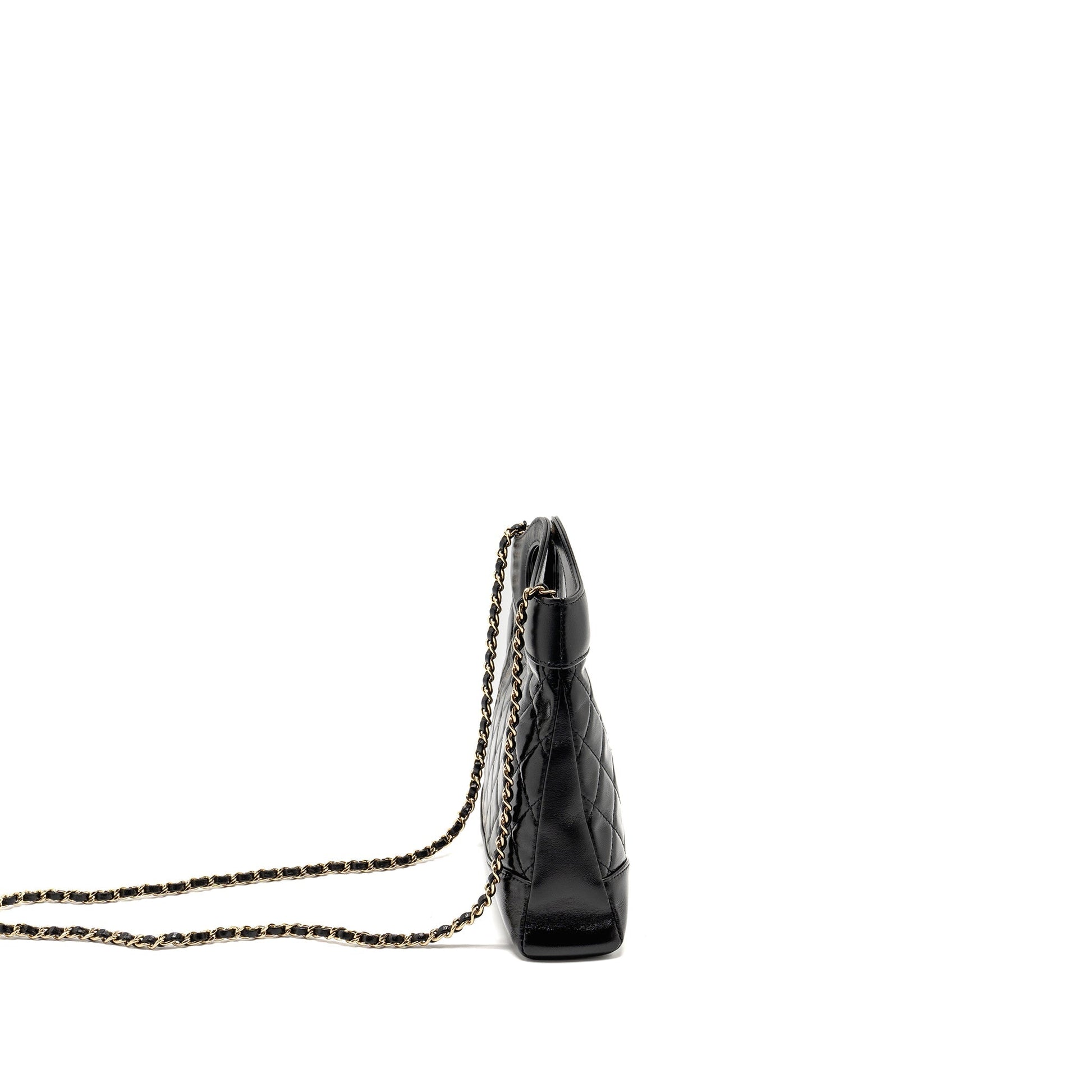 Chanel 31 Shiny Calfskin LGHW Microchip Black Mini Bag