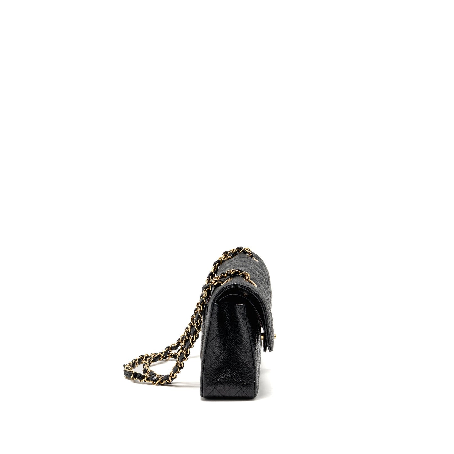 Chanel Classic Double flap caviar GHW microchip Black Small Shoulder Bag Microchip 13