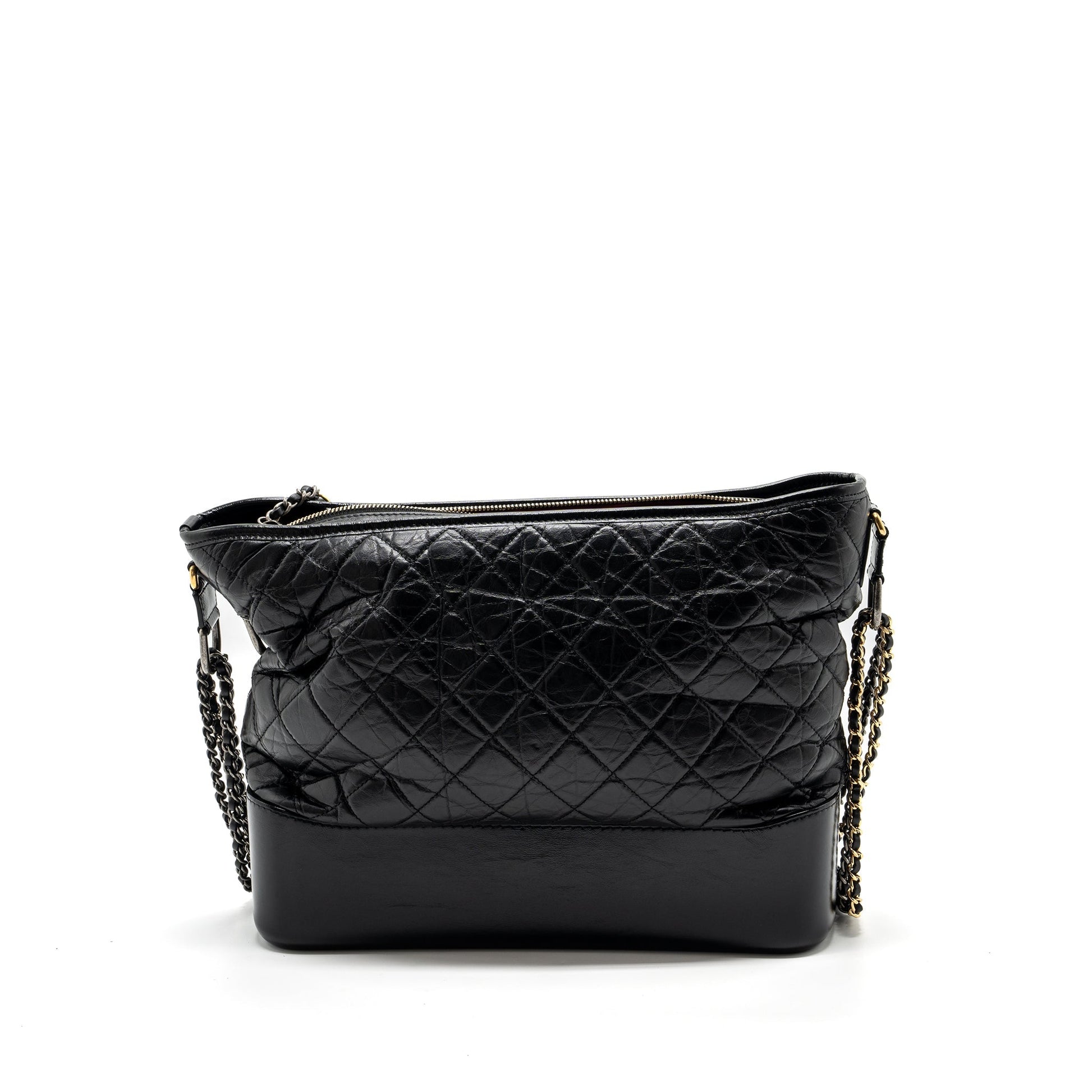 Chanel Maxi Gabrielle Hobo Calfskin Hardware Multicolour Black Shoulder Bag