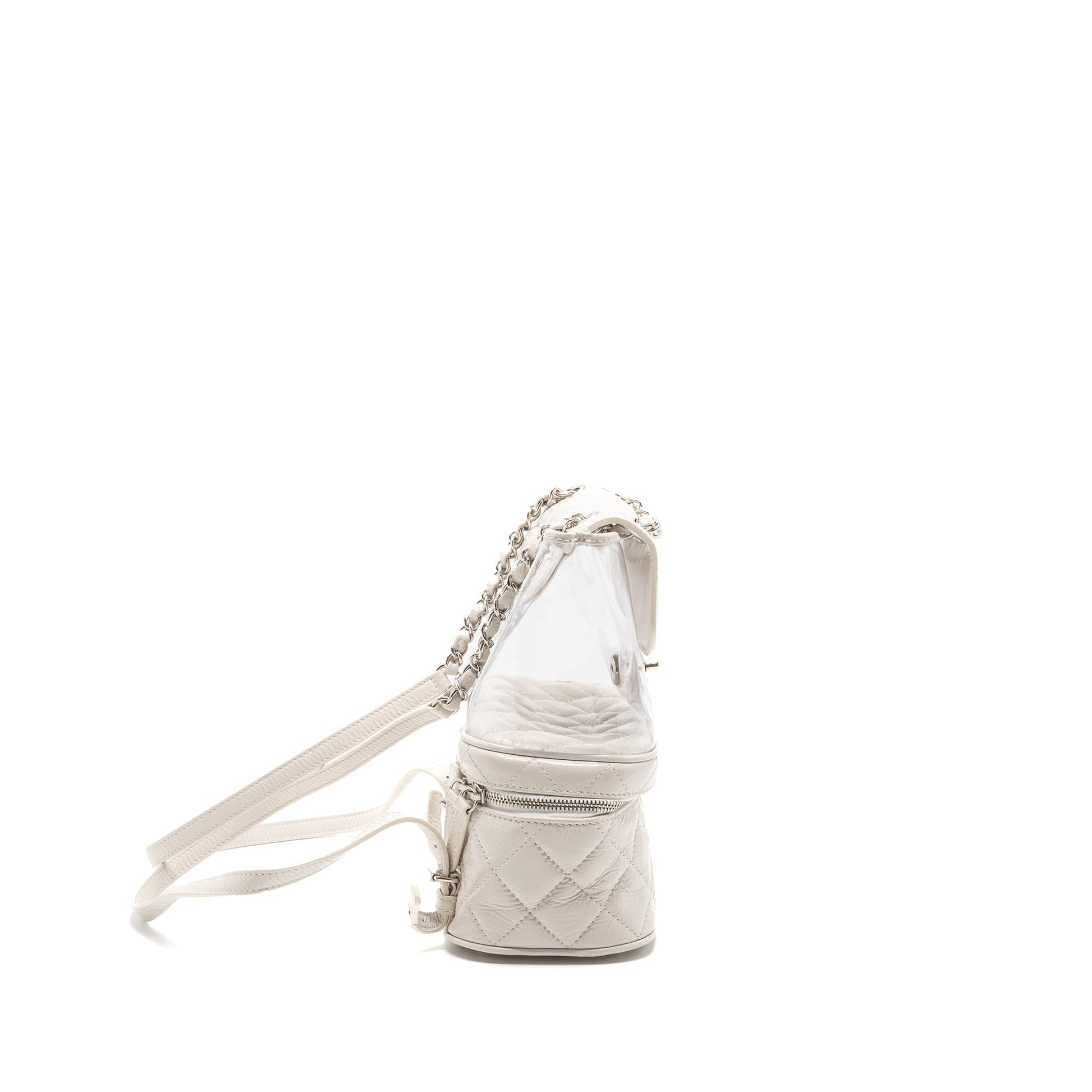 Chanel BACKPACK PVC SHINY CALFSKIN SHW White