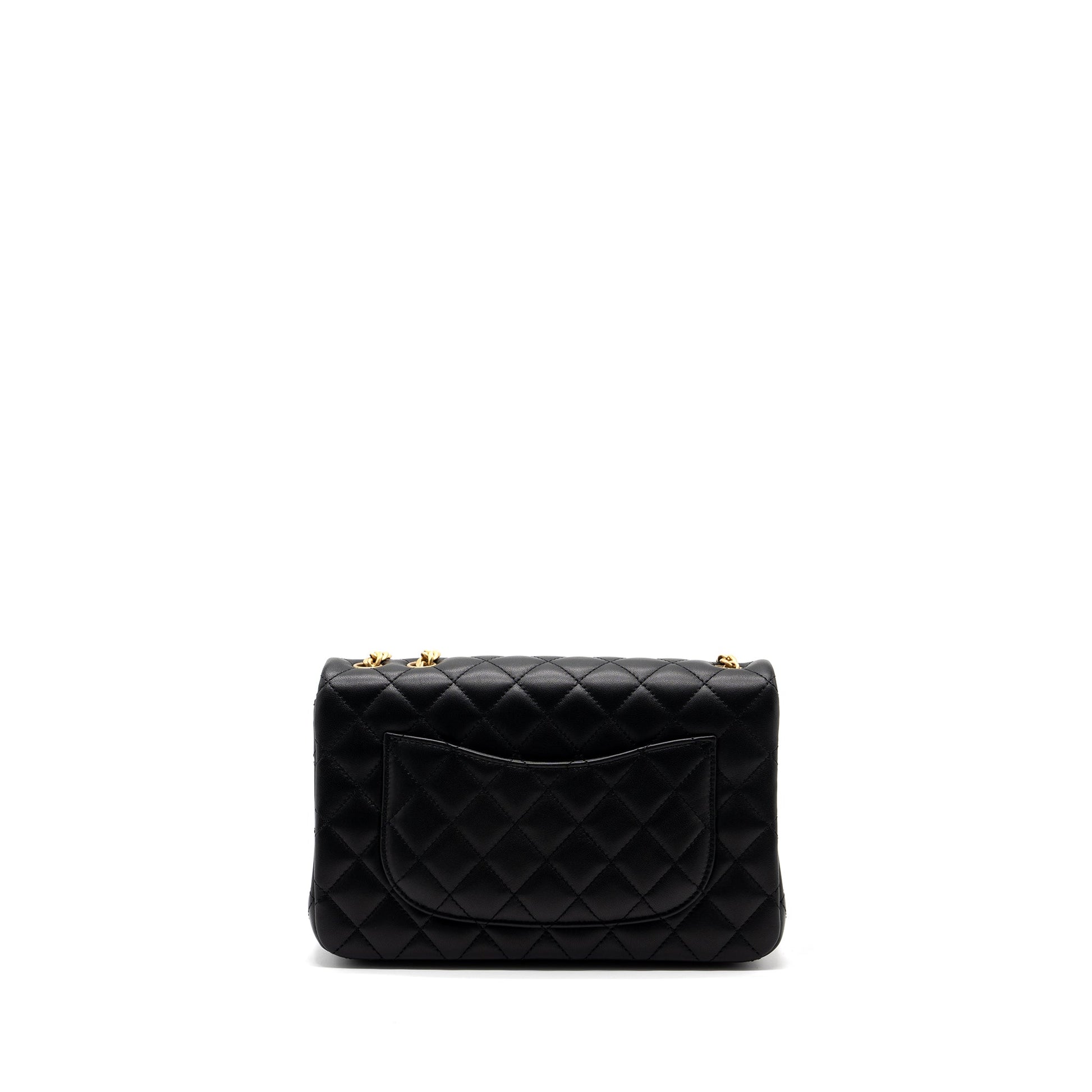 Chanel 23s camellia flap lambskin GHW Mircochip Black Shoulder Bag