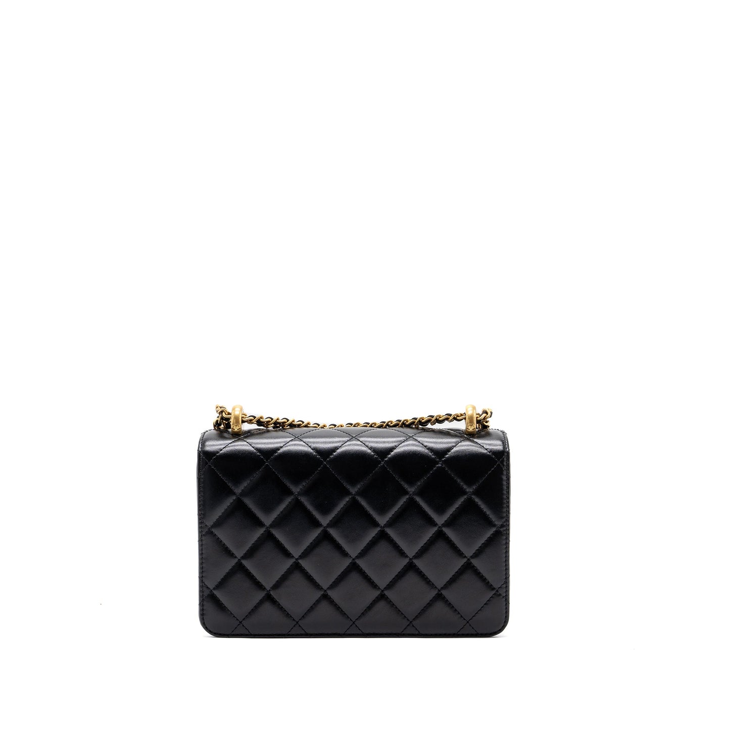 Chanel 24C crush flap calfskin GHW microchip Black Gold Shoulder Bag