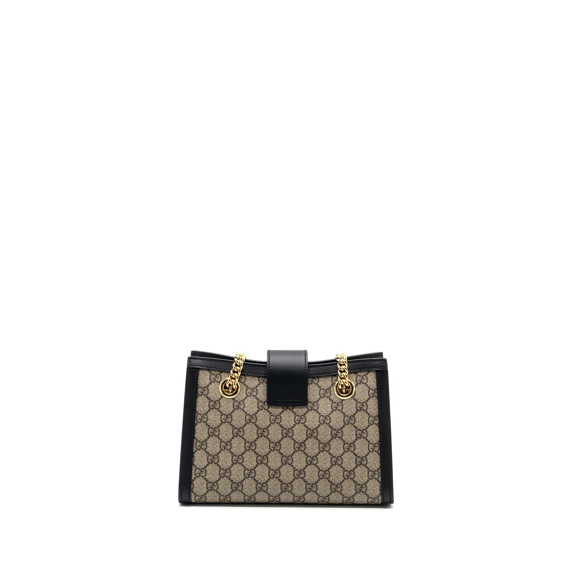 Gucci Padlock Shoulder Bag Supreme Canvas Black Black Ghw