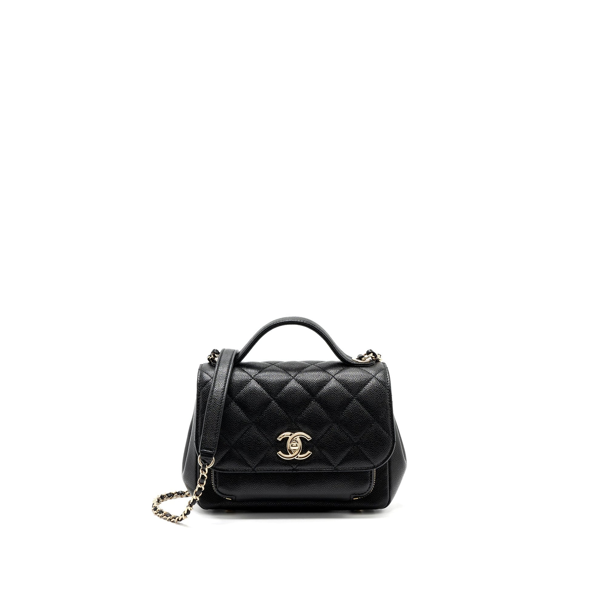Chanel business affinity caviar LGHW microchip Black Small Handbag Microchip 1