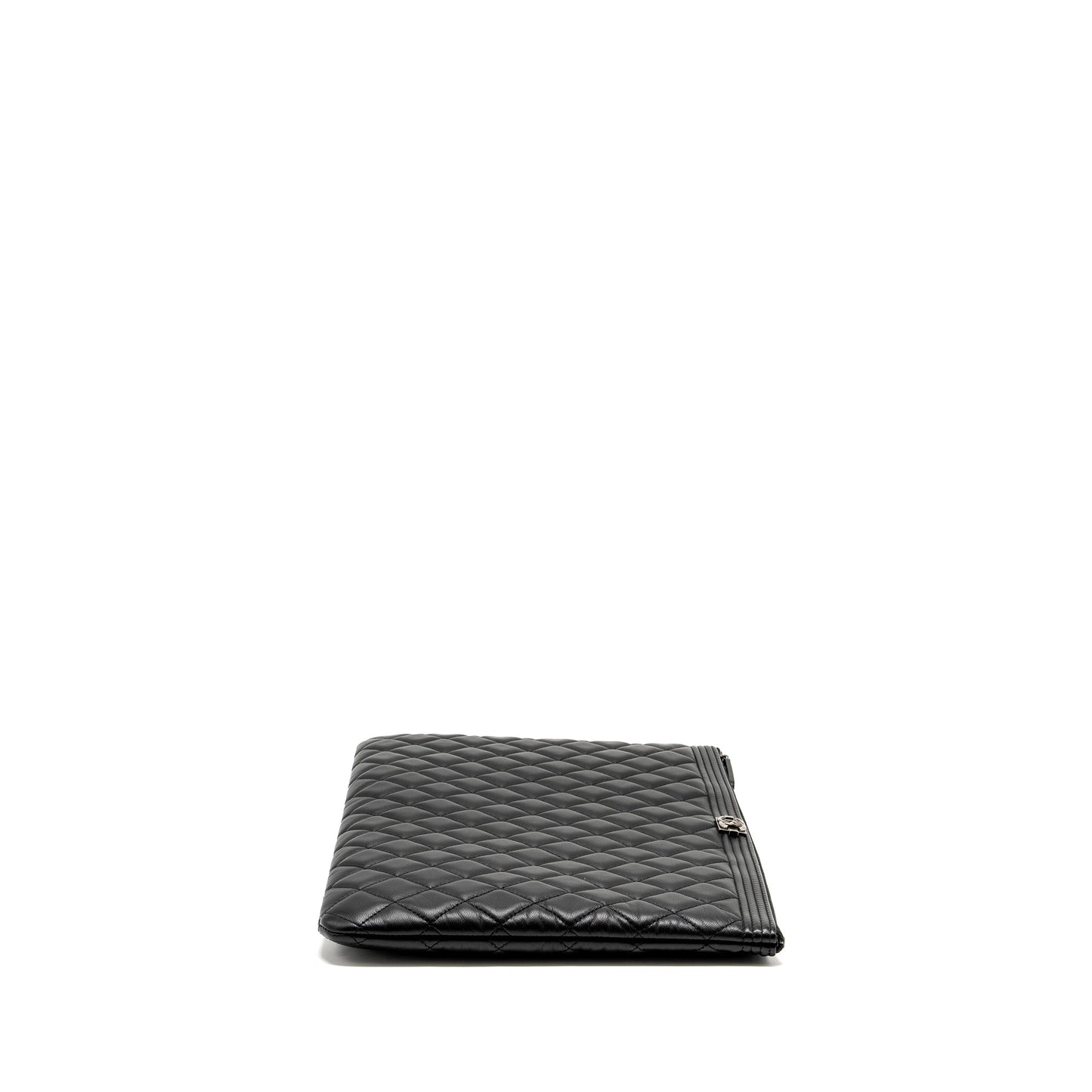 Chanel Boy Lambskin Ruthenium Hardware Black Handbag Ruthenium Hardware