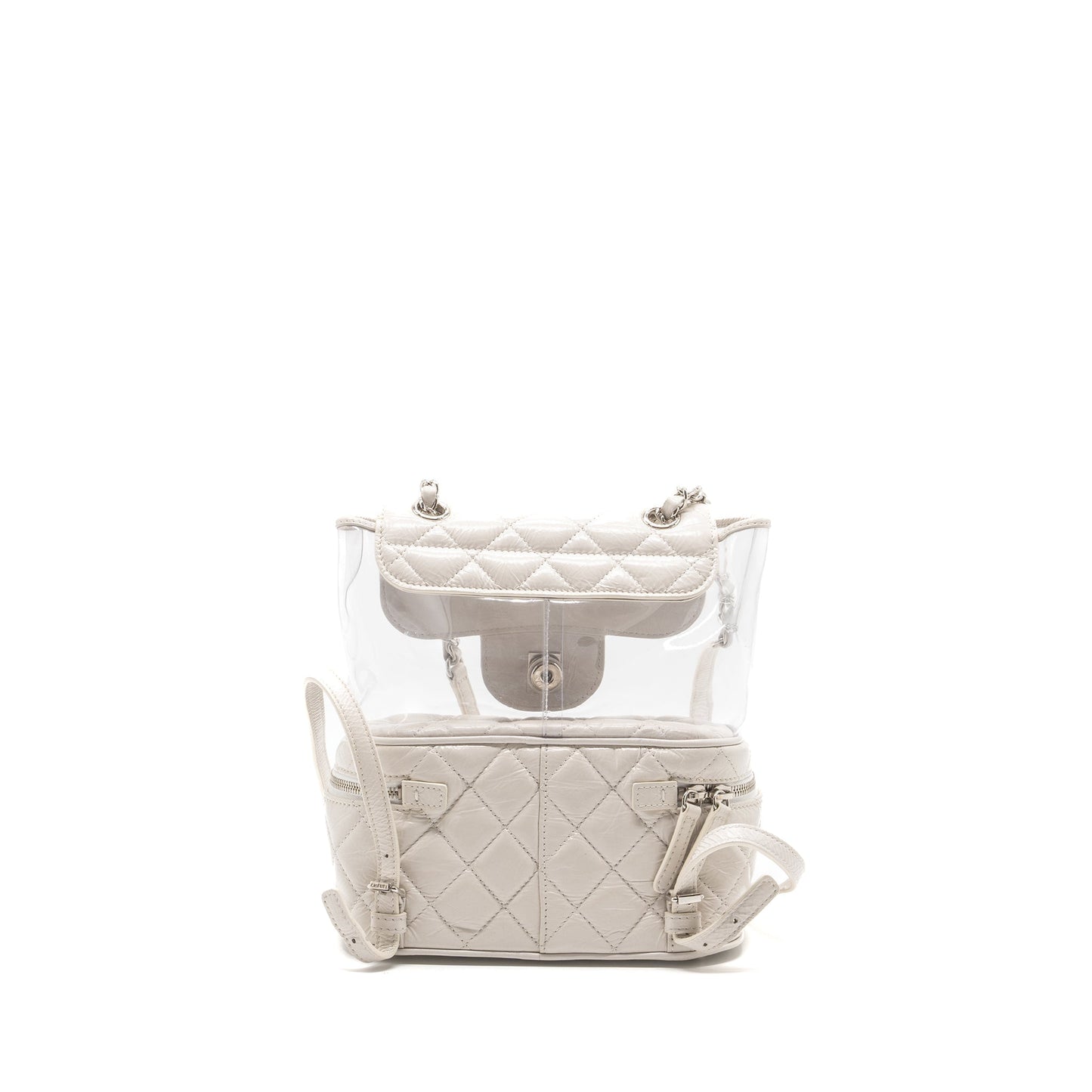 Chanel BACKPACK PVC SHINY CALFSKIN SHW White