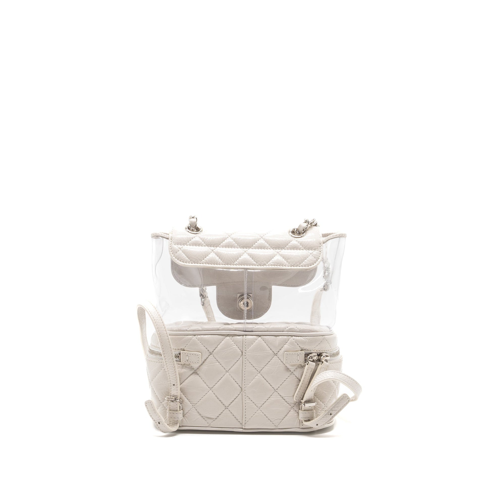Chanel BACKPACK PVC SHINY CALFSKIN SHW White