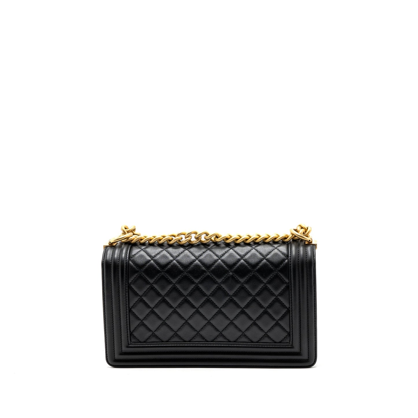 Chanel Boy Calfskin GHW Black Handbag Ghw 2