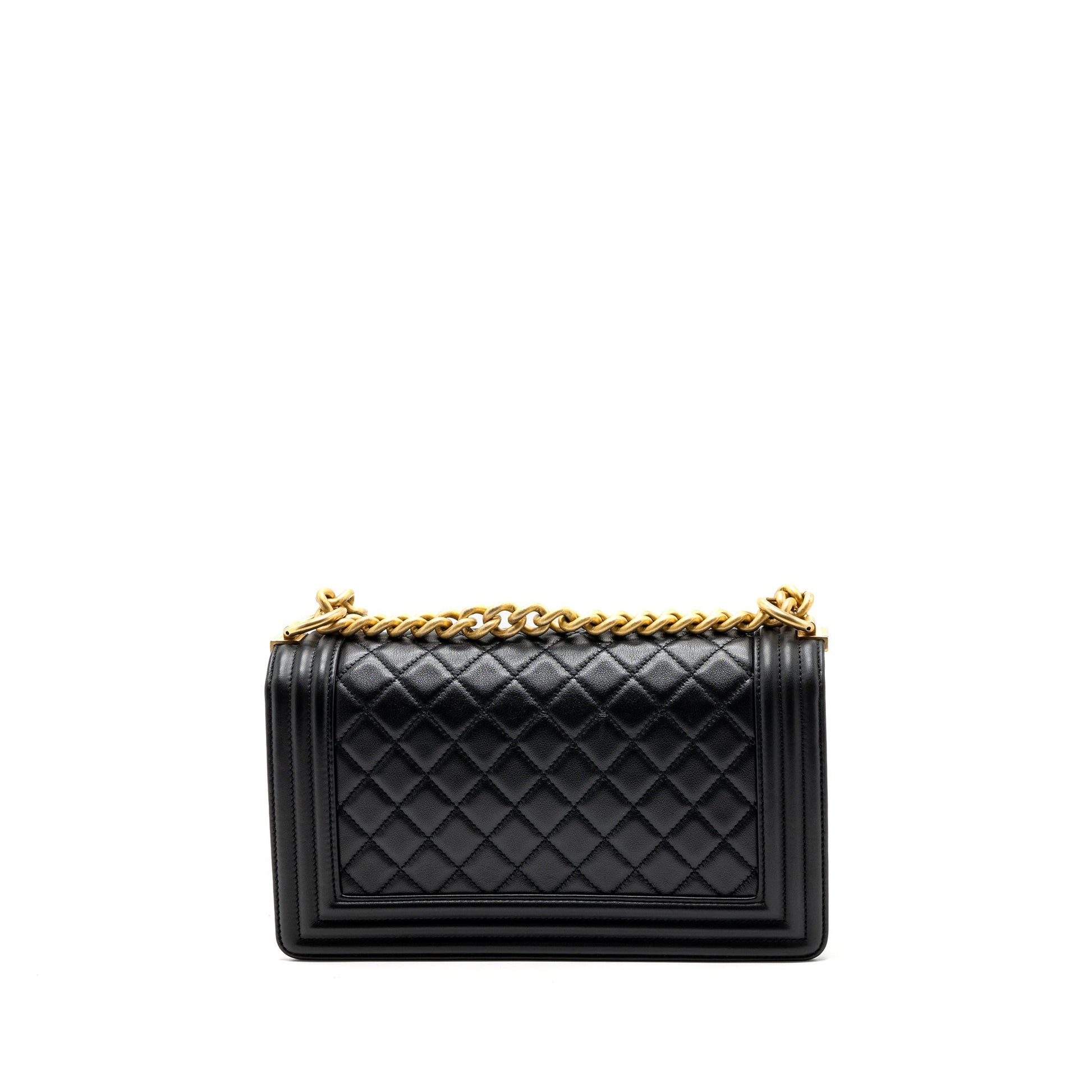 Chanel Boy Calfskin GHW Black Handbag Ghw 2
