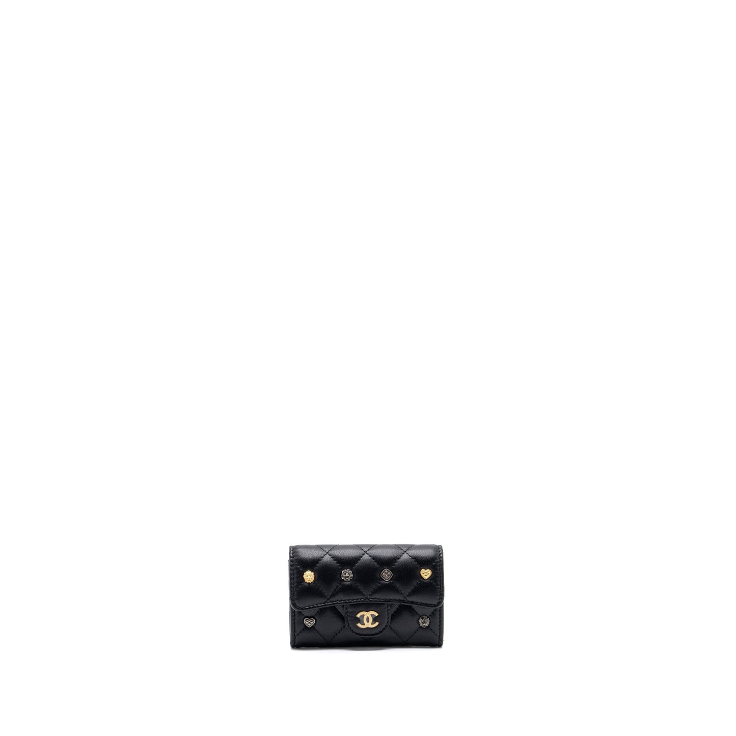Chanel 23b Flap Card Holder Lambskin GHW Wallet Case