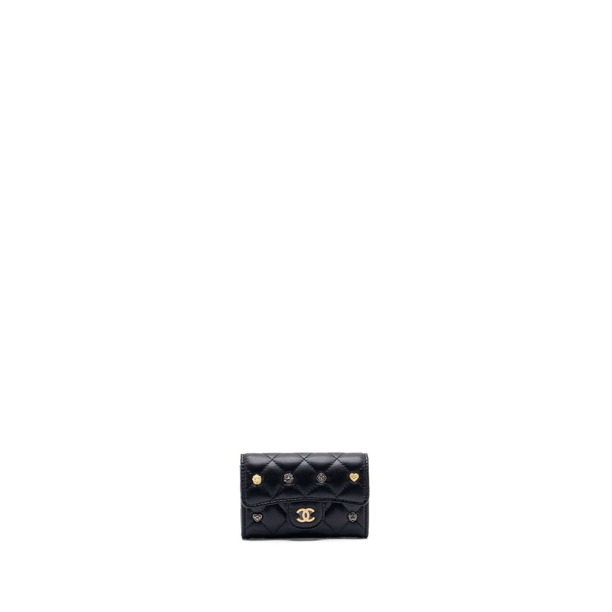 Chanel 23b Flap Card Holder Lambskin GHW Wallet Case