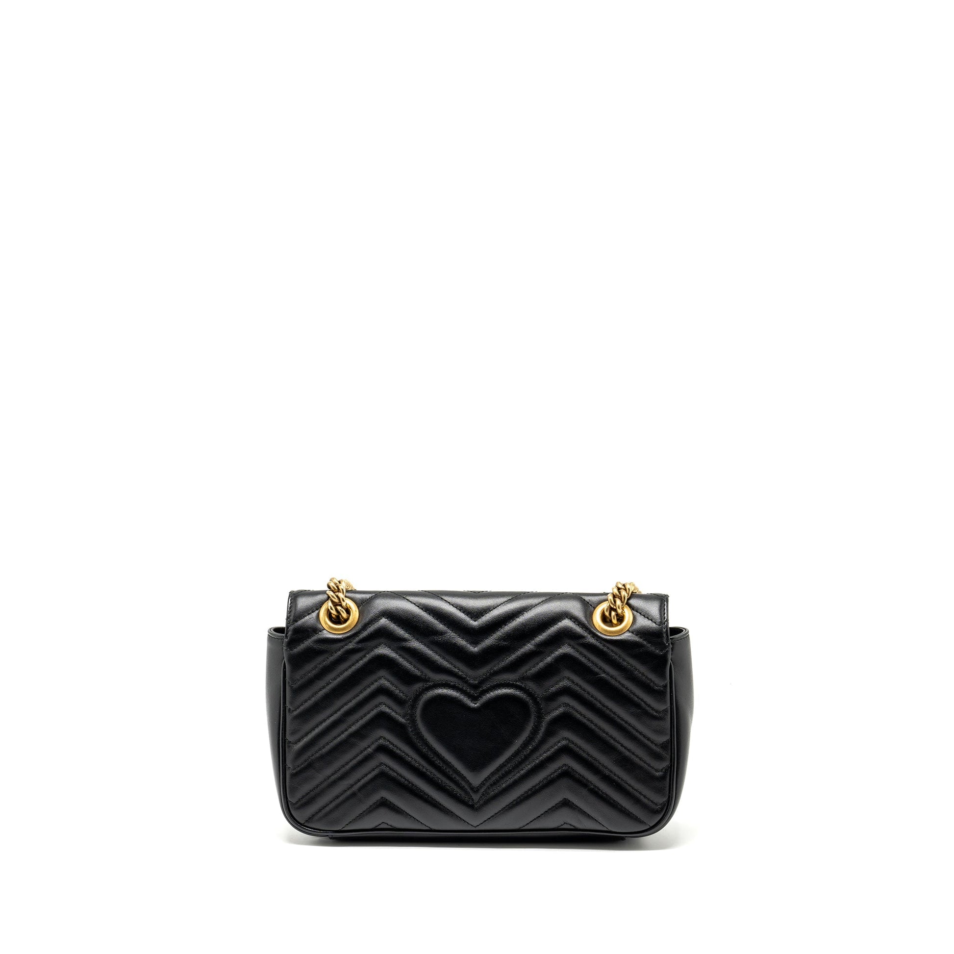 Gucci Marmont Bag Black Small Travel Bag Ghw 1