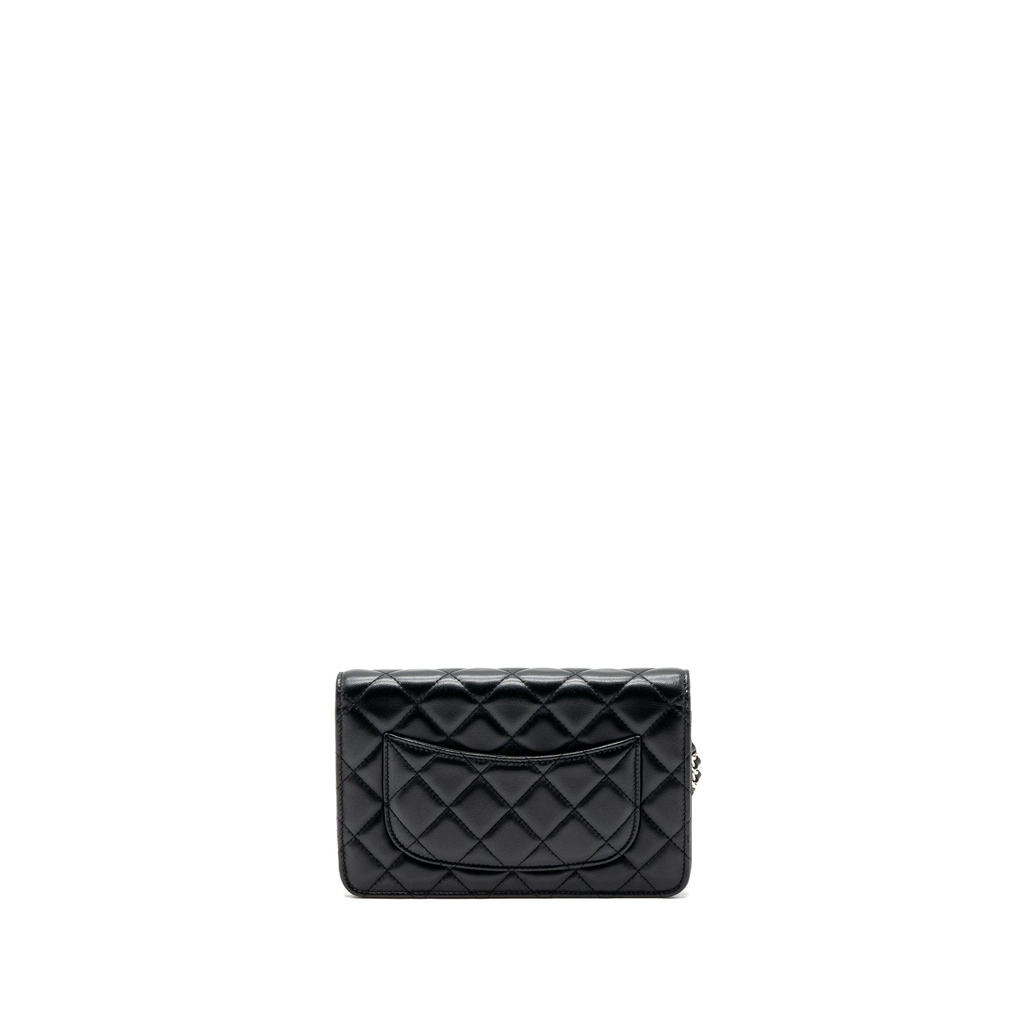 Chanel Classic on Lambskin SHW Black Wallet Case Shw 2