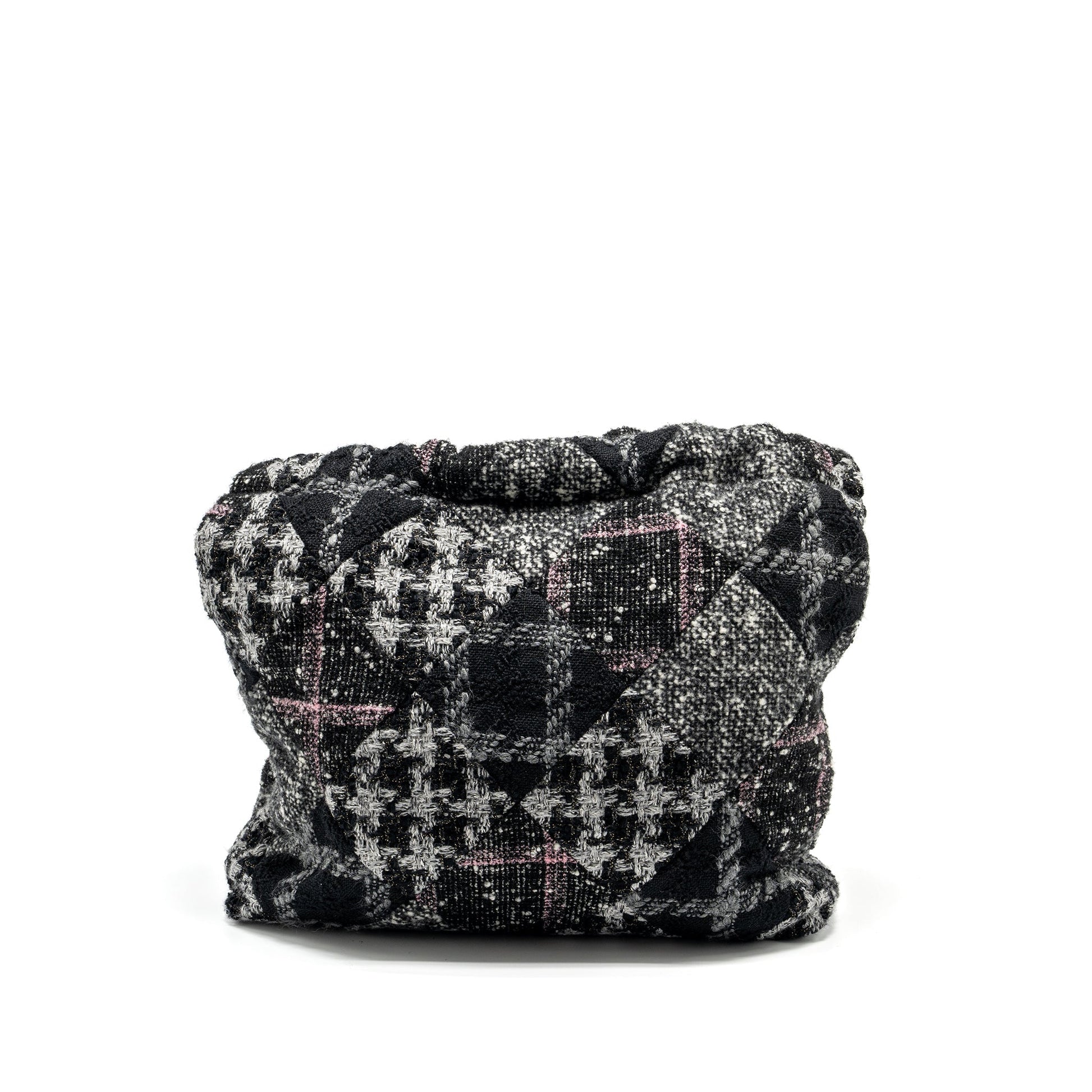 Chanel 22 fabric tweed GHW microchip Multicolour Handbag