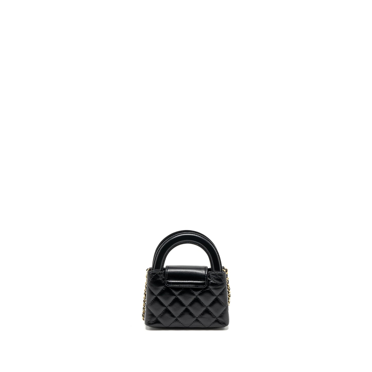 Chanel 23k Nano Shopping Calfskin GHW microchip Black Tote Bag