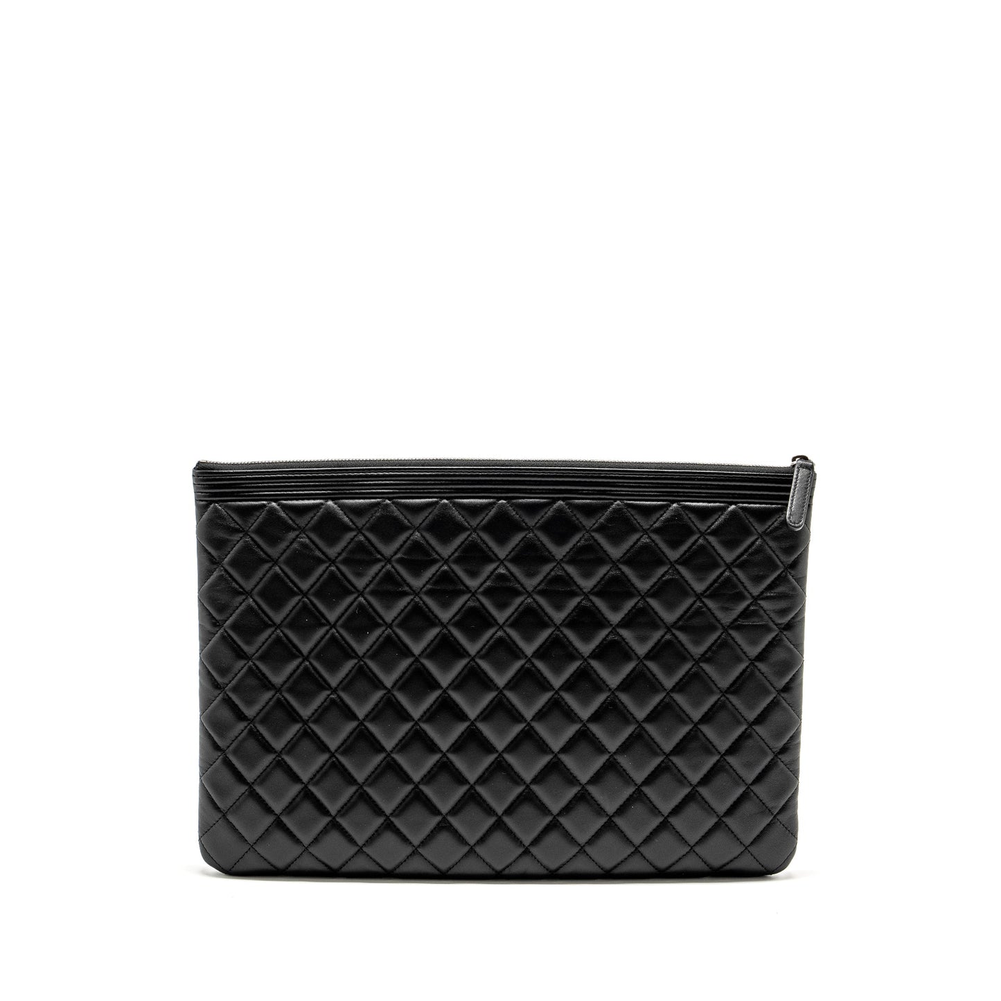 Chanel Boy Lambskin Ruthenium Hardware Black Handbag Ruthenium Hardware