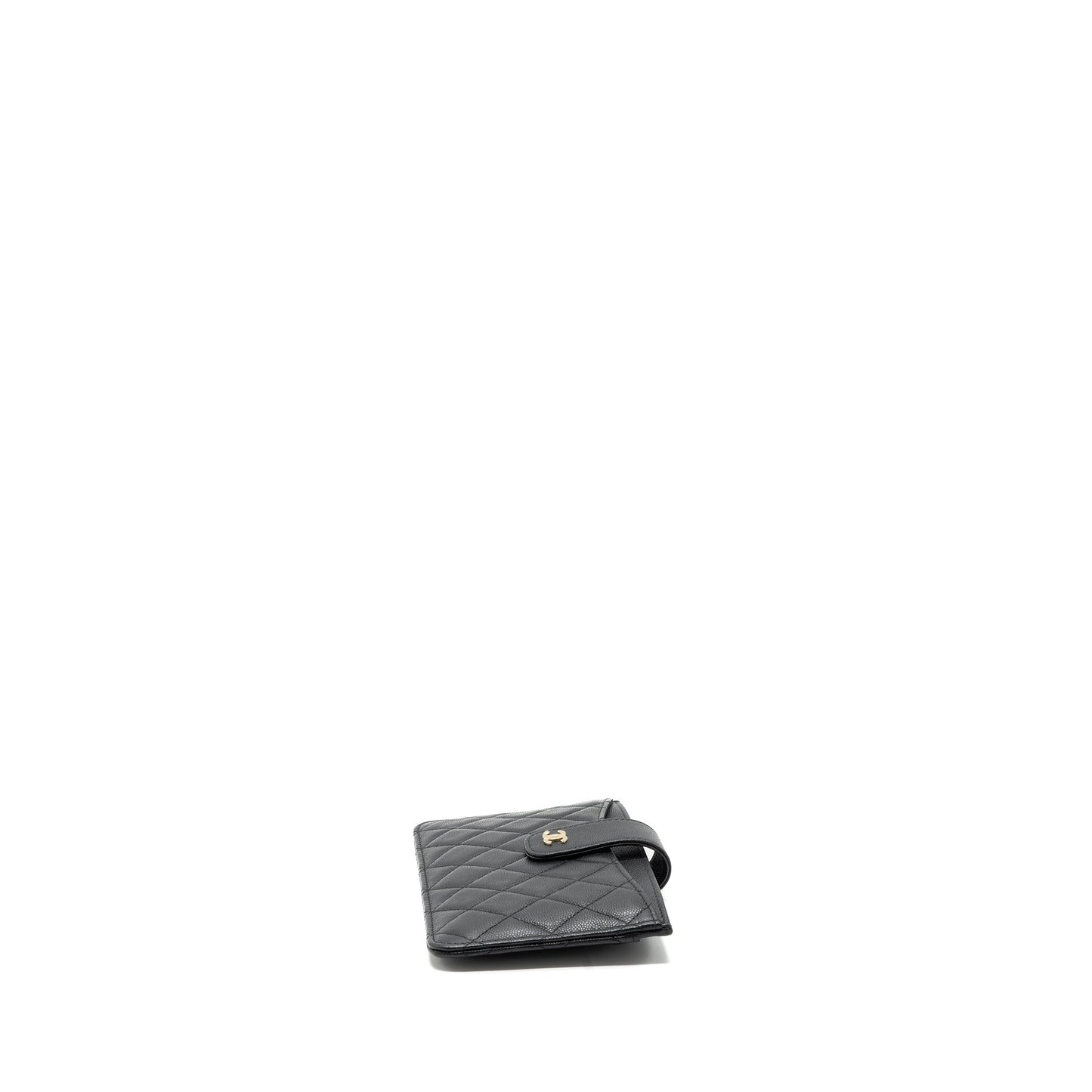 Chanel Caviar LGHW Black Wallet Case
