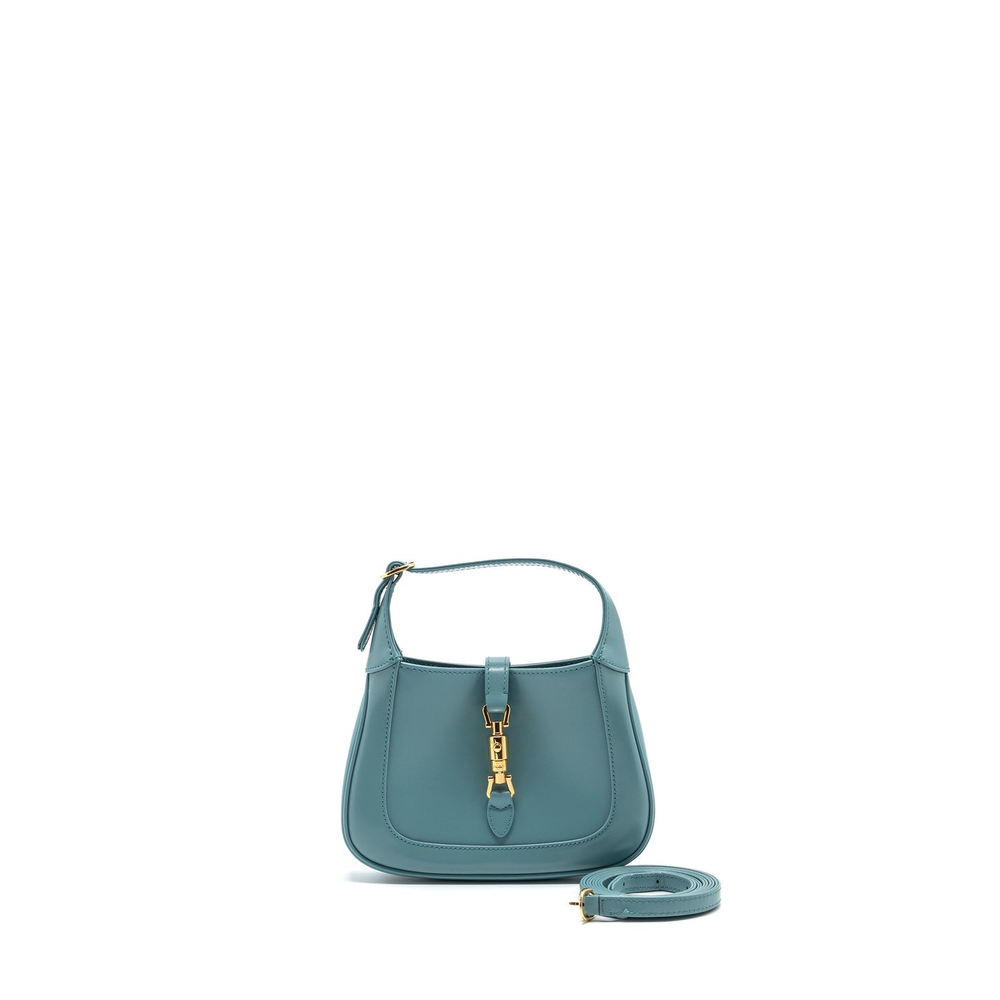 Gucci Jackie Shoulder Bag Leather Blue