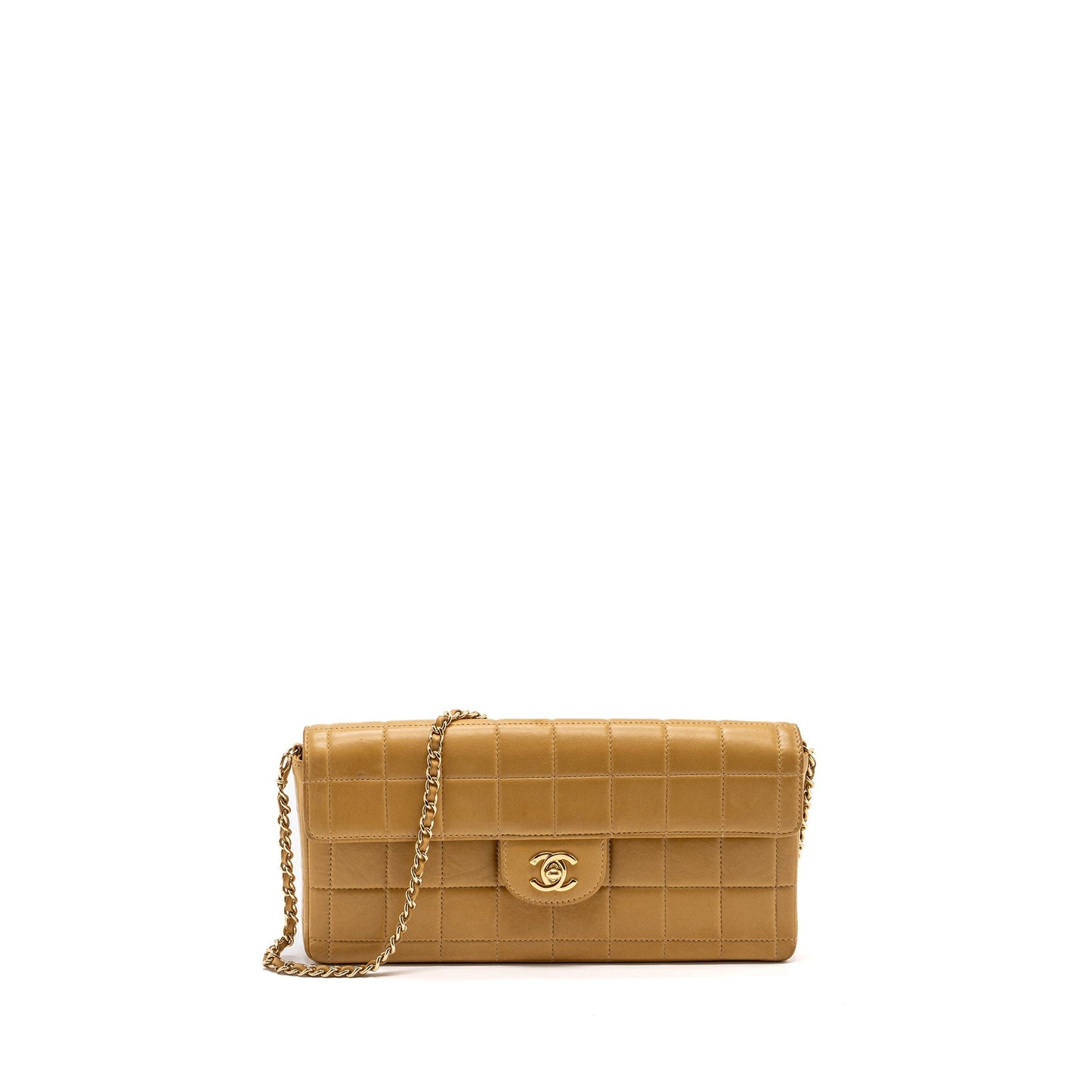 Chanel Flap Dark GHW Beige Shoulder Bag