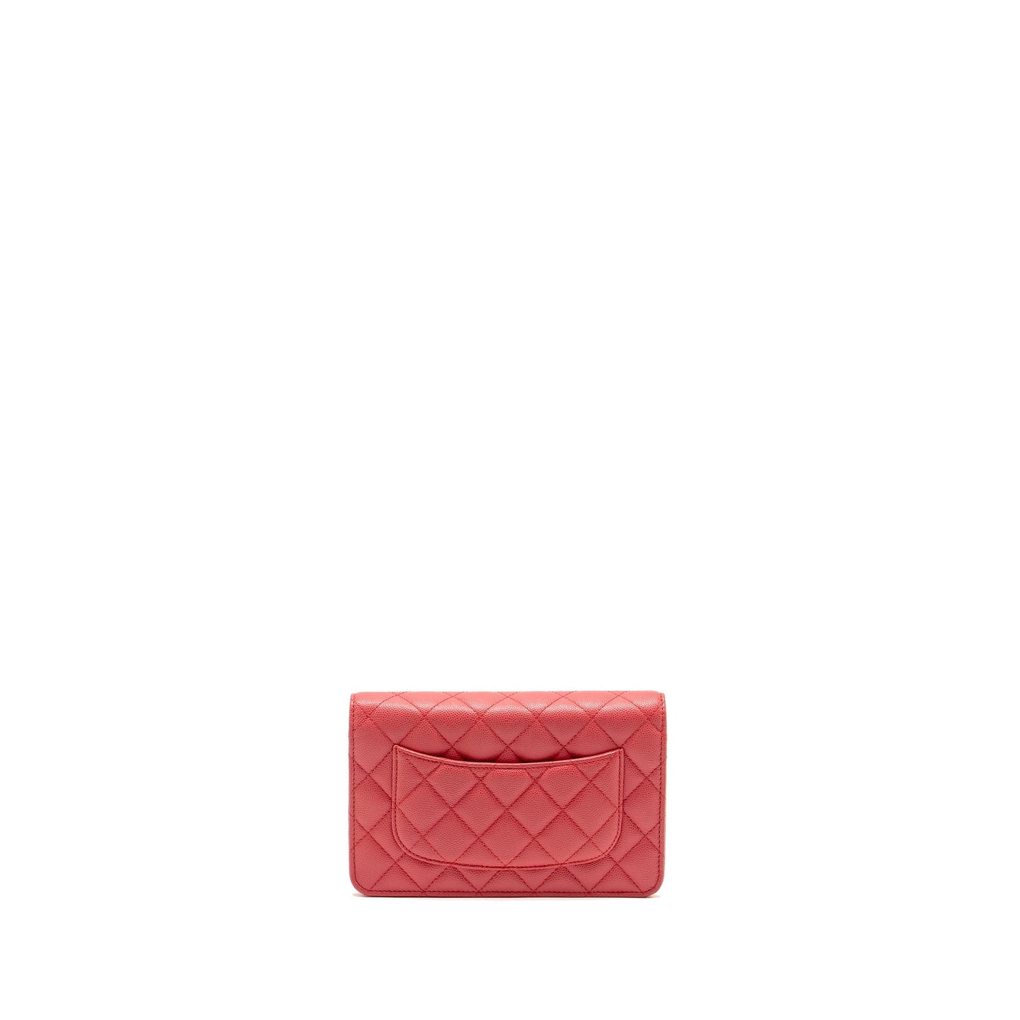 Chanel Classic on Caviar GHW Pink Wallet Case
