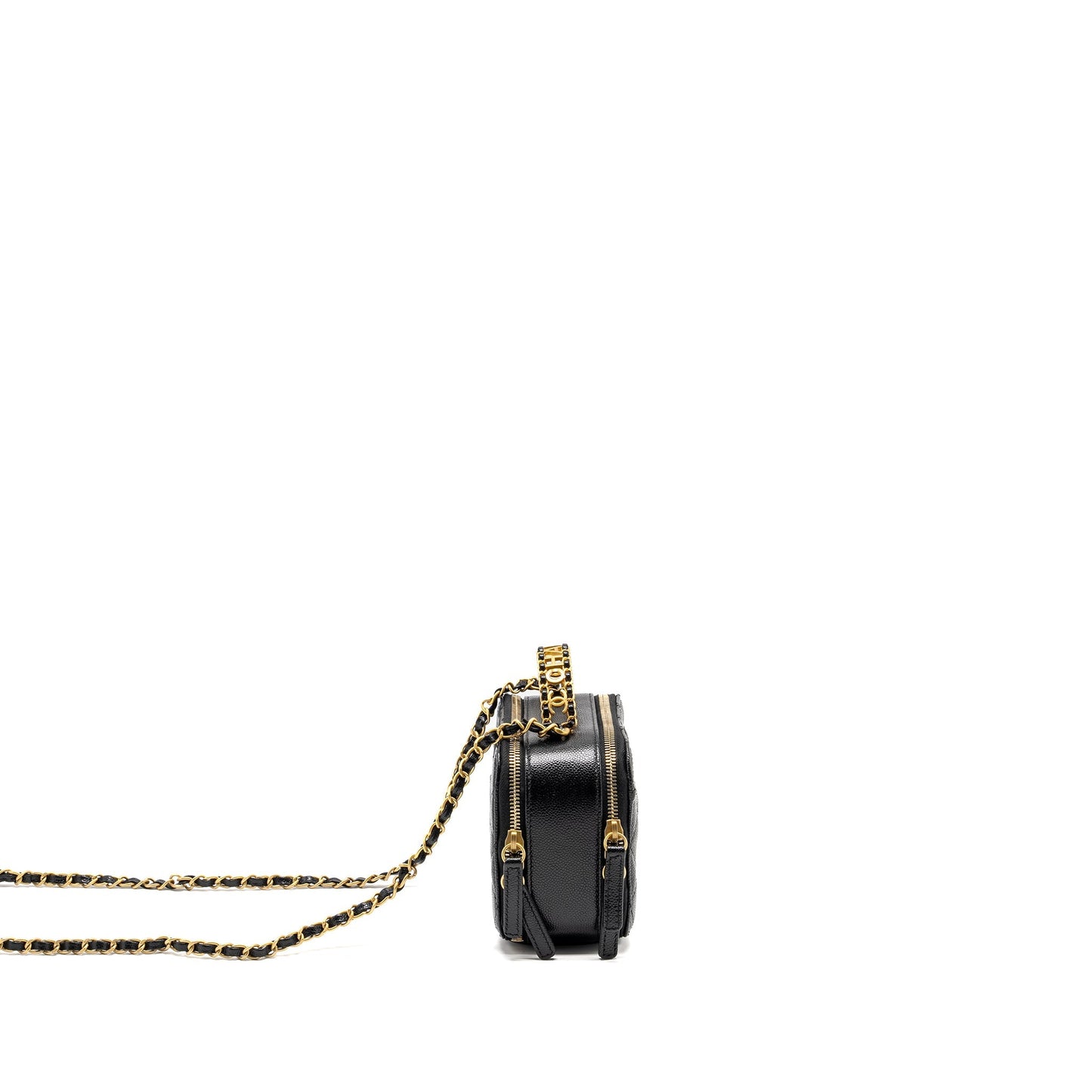 Chanel 22s Letter Top Handle Vanity Caviar Black Small Handbag Microchip 2