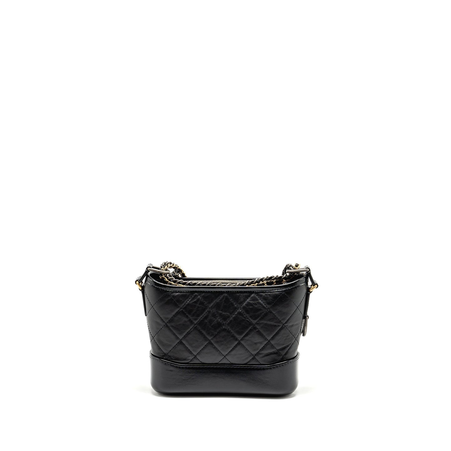 Chanel Gabrielle HOBO Aged Calfskin Hardware Microchip Multicolour Black Small Shoulder Bag