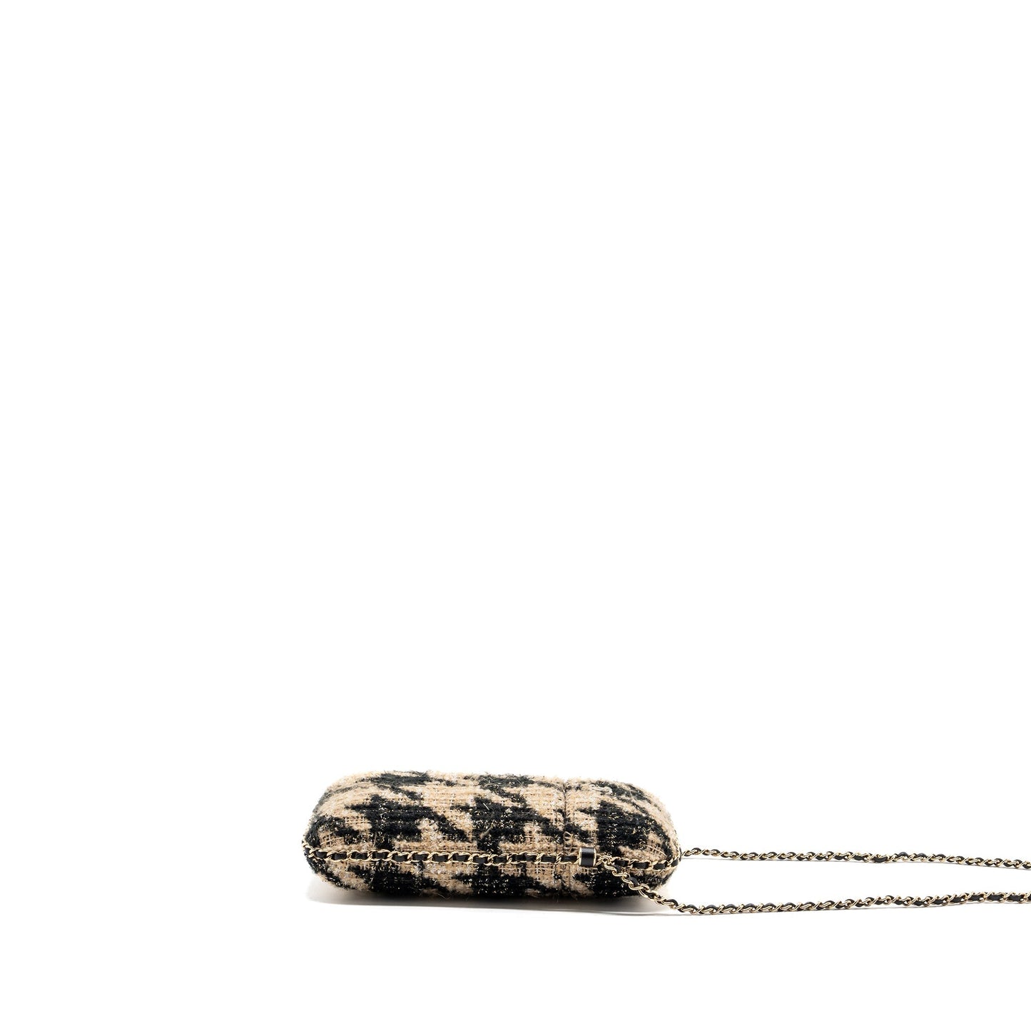 Chanel vertical phone tweed light LGHW Multicolor Black Brown Handbag