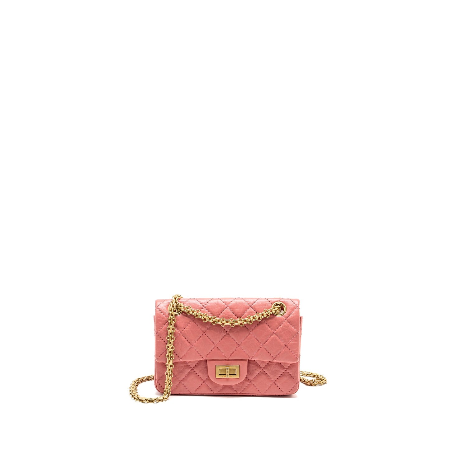 Chanel 2.55 Reissue flap calfskin GHW Pink Shoulder Bag