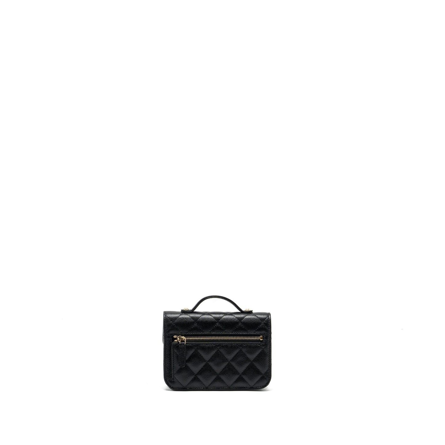 Chanel business affinity flap caviar LGHW microchip Black Shoulder Bag
