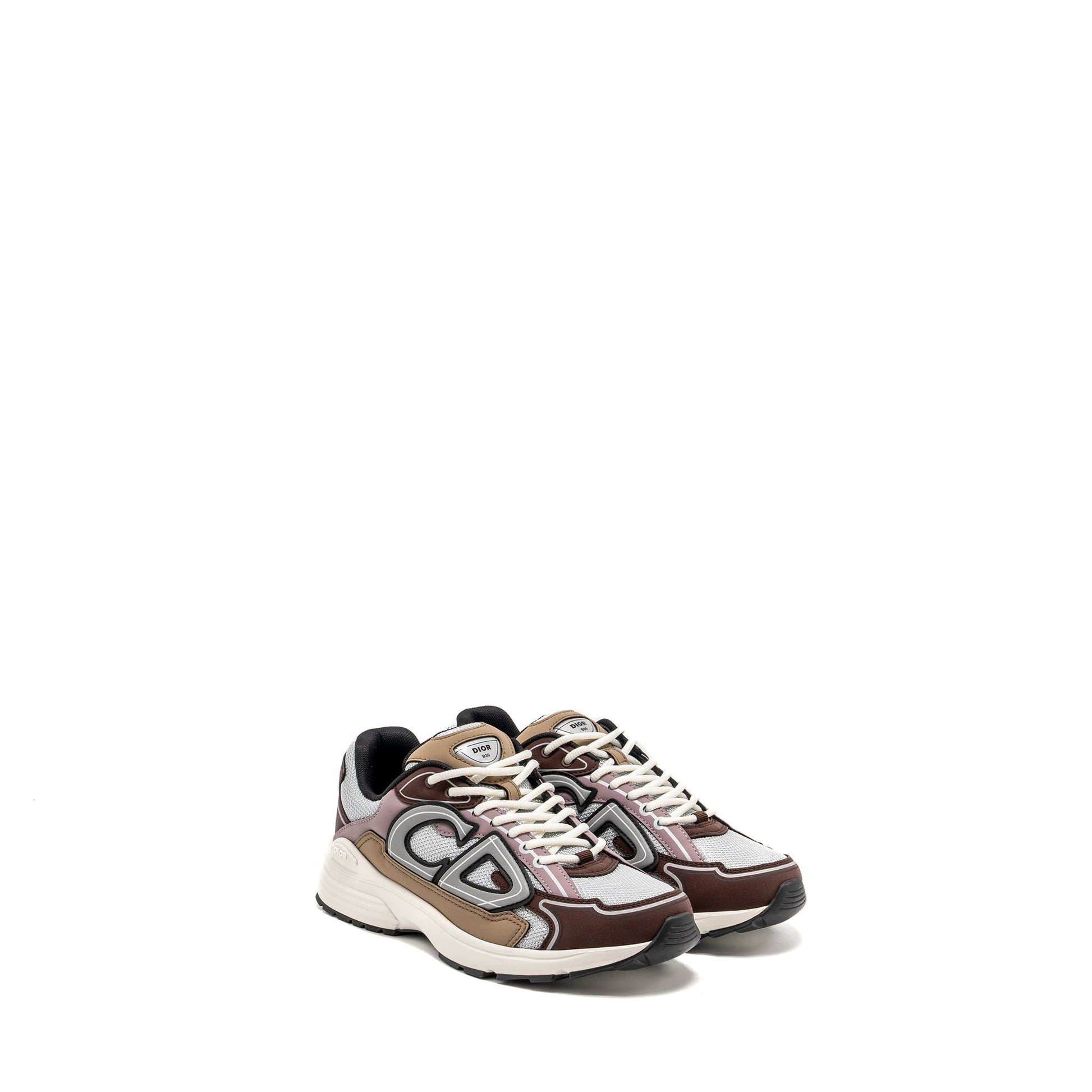 Dior Size B Low Trainers Technical Mesh Calfskin Brown Travel Bag