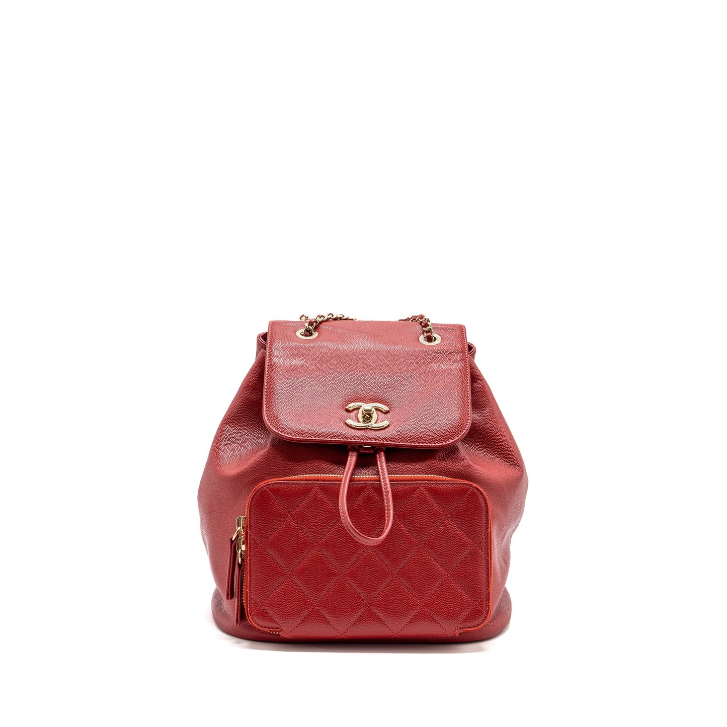 Chanel affinity backpack caviar GHW Red