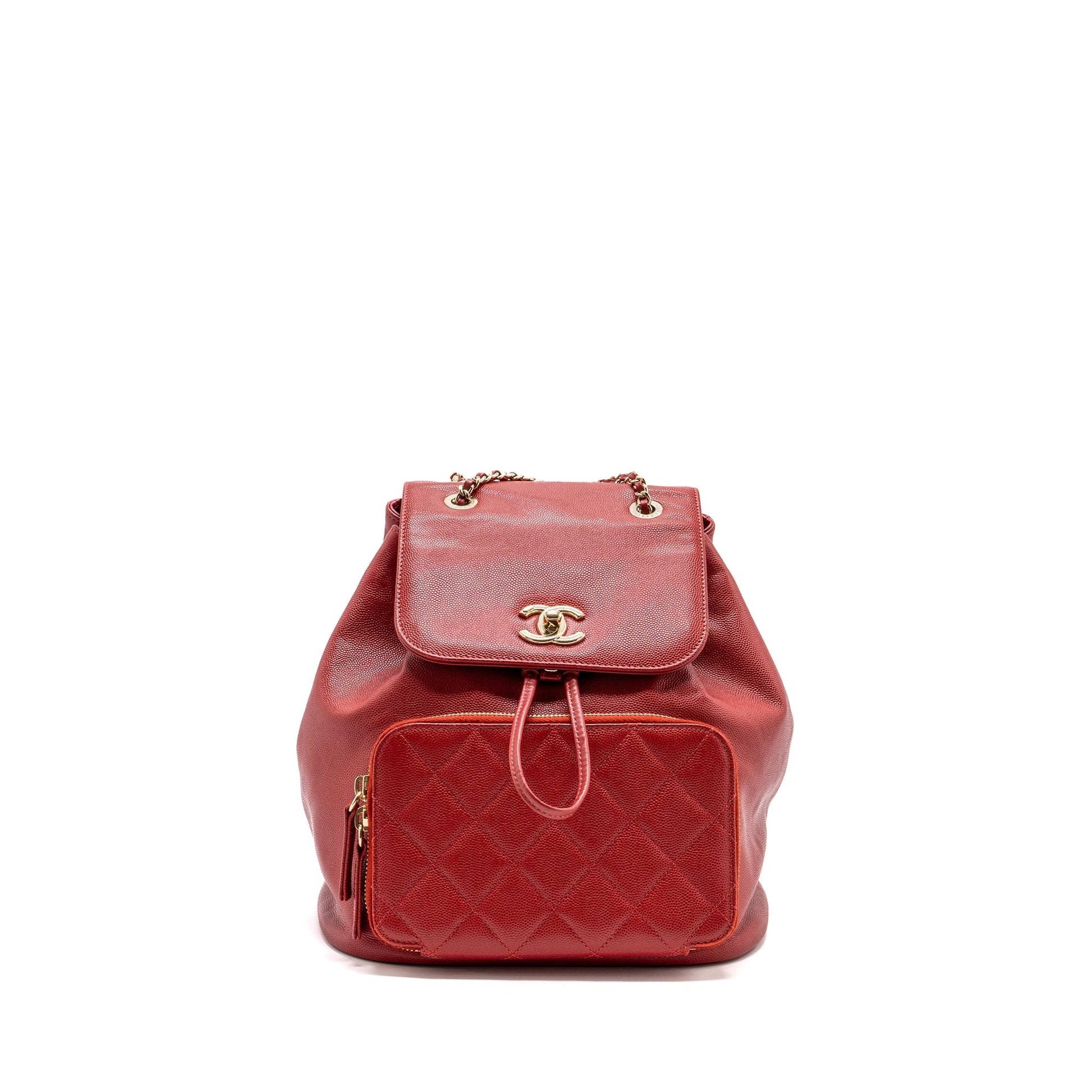 Chanel affinity backpack caviar GHW Red