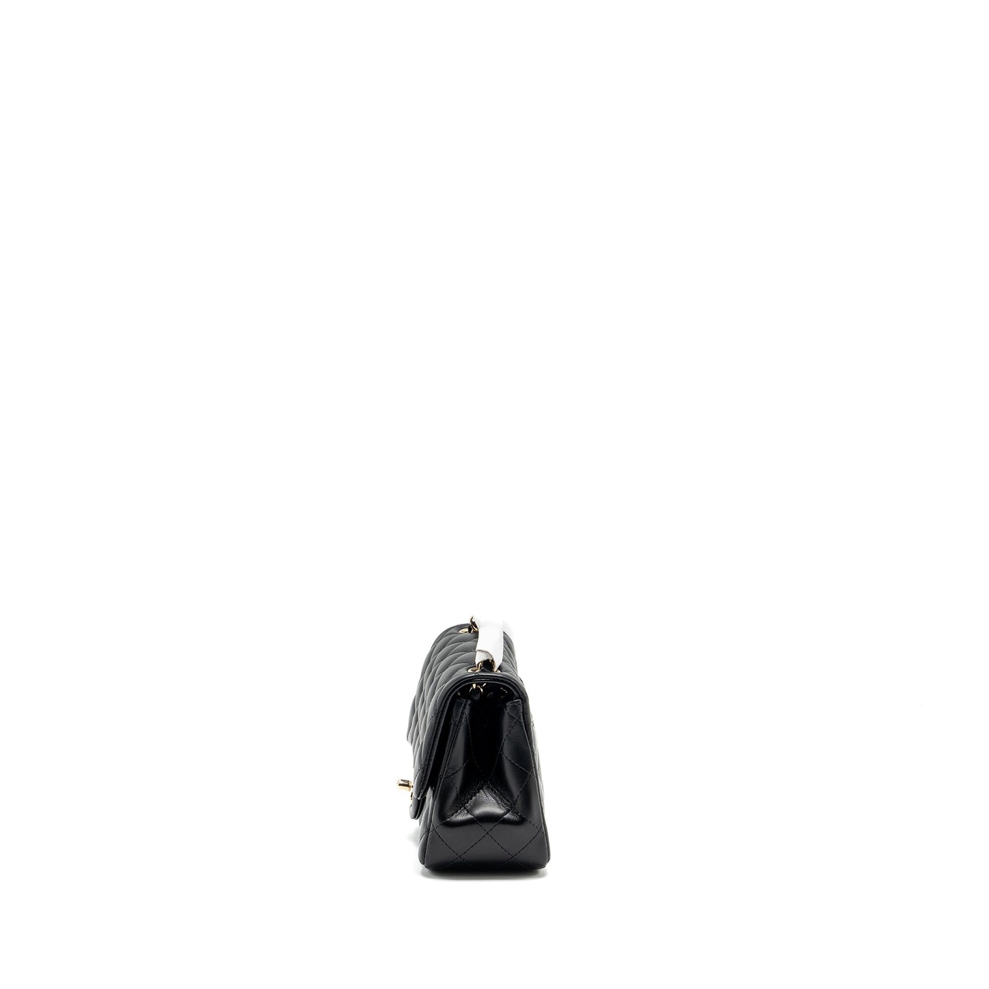 Chanel square flap lambskin LGHW microchip Black Shoulder Bag Microchip 2