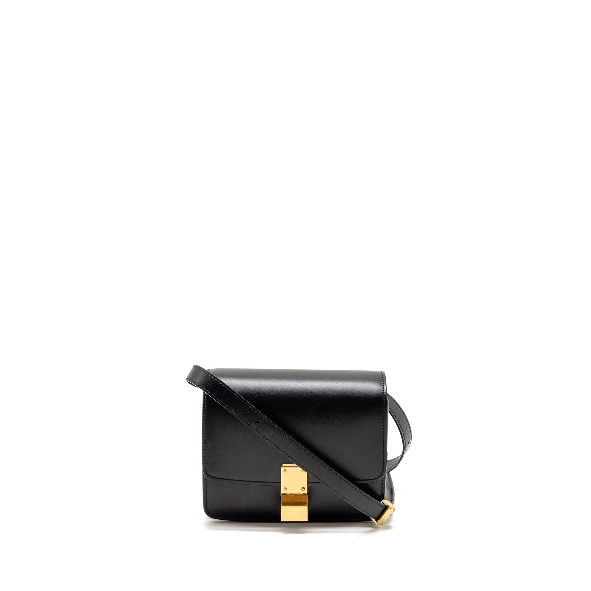Luxury Classic Box Bag Calfskin Ghw Black Mini Travel Bag