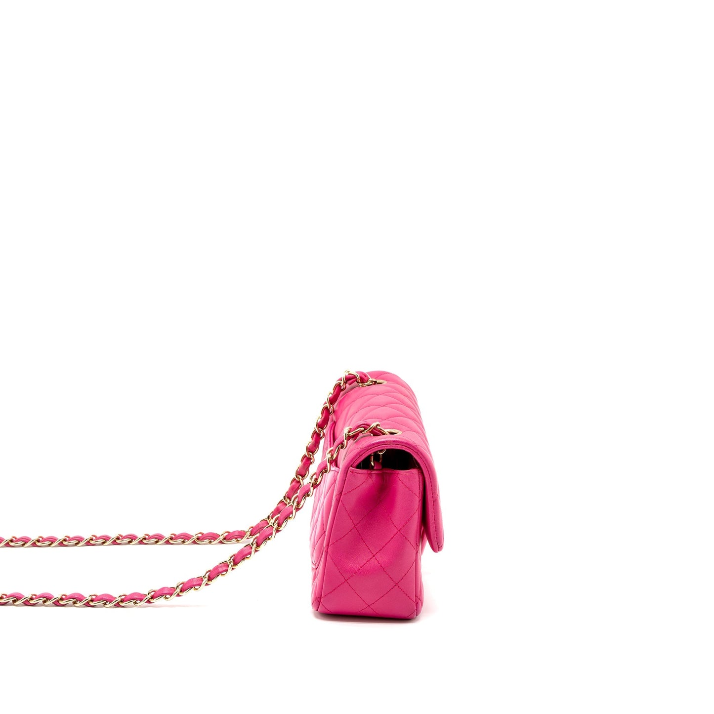 Chanel Rectangular Flap Lambskin LGHW Pink Shoulder Bag