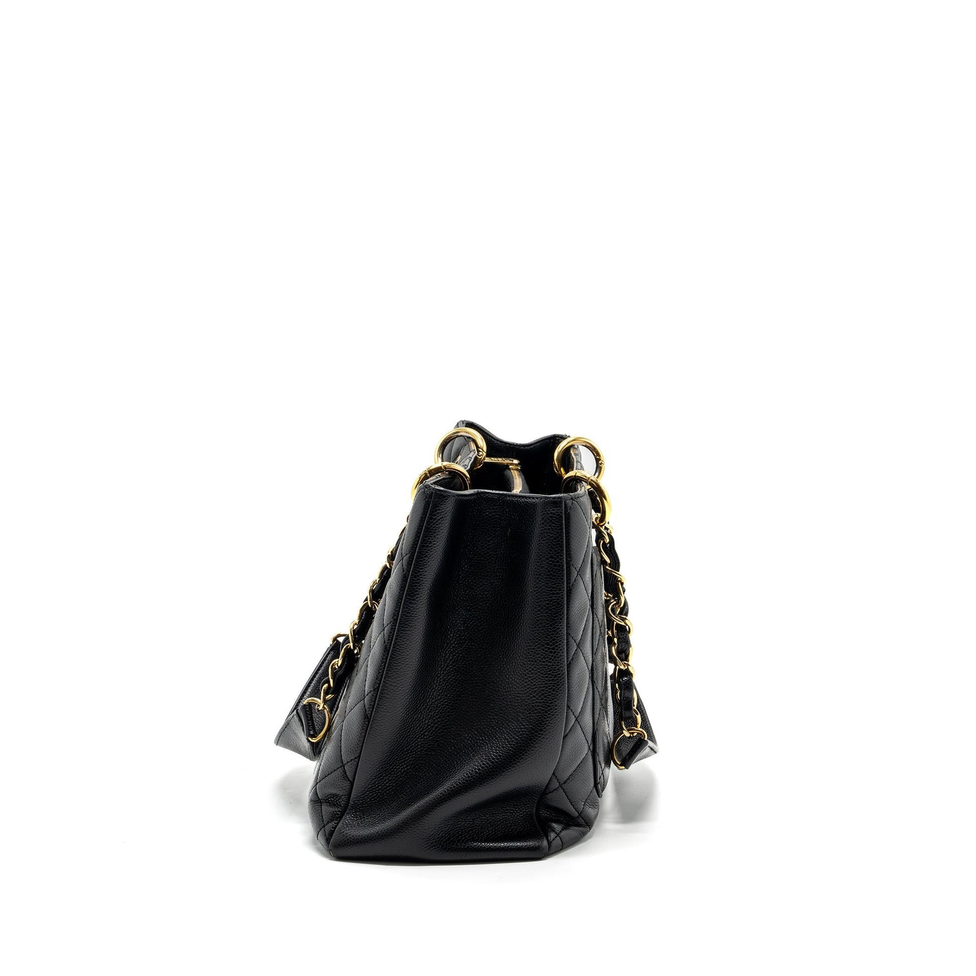 Chanel grand shopping caviar GHW Black Tote Bag Caviar Ghw