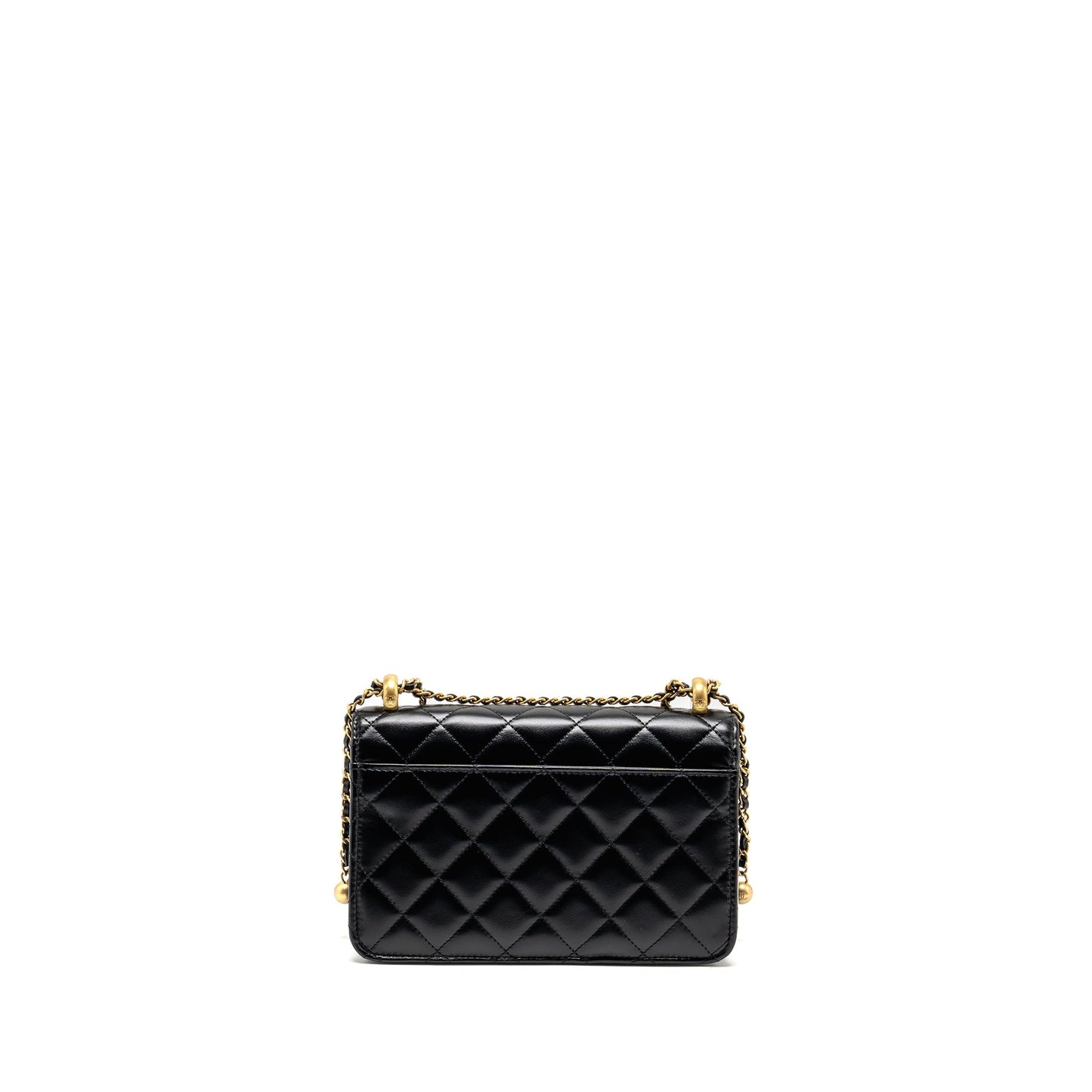 Chanel 24c Crush On Calfskin GHW microchip Black Gold Wallet Case Black Ghwmicrochip