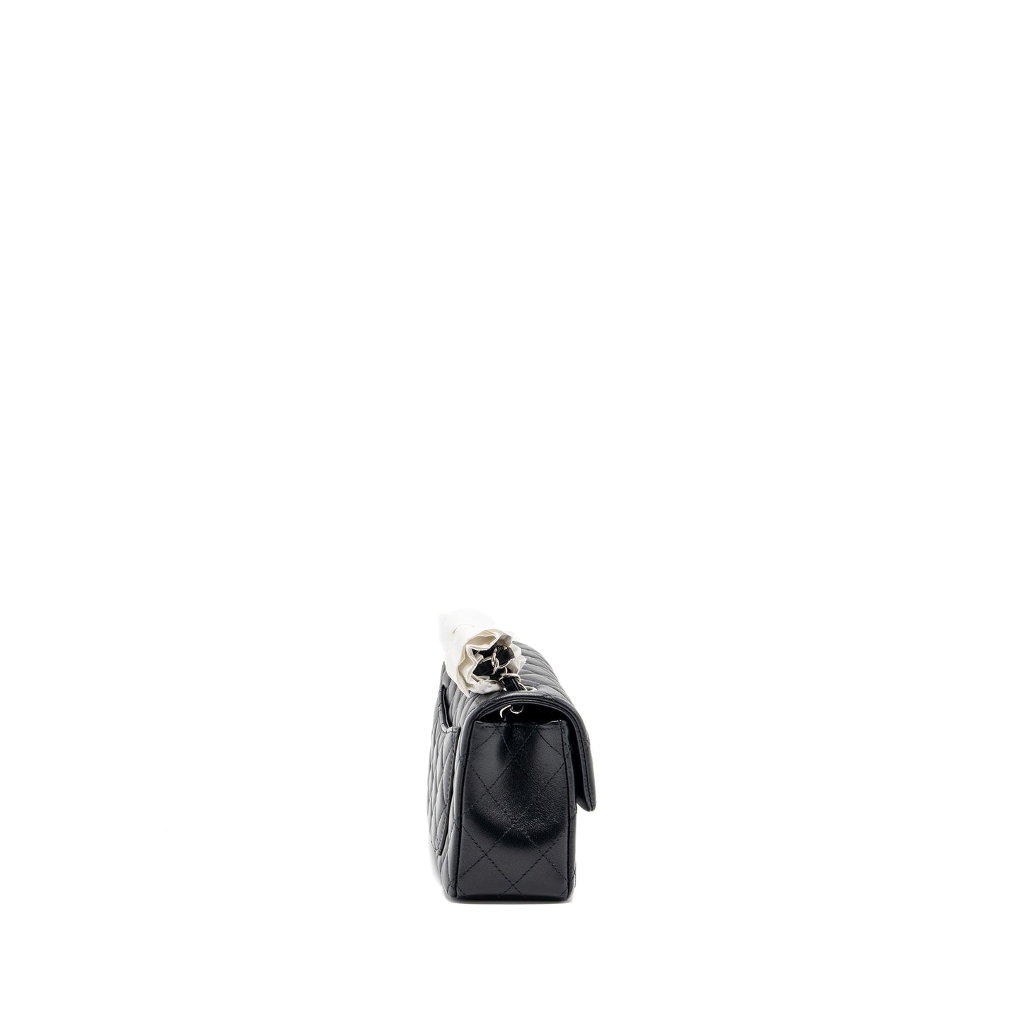 Chanel Mini Rectangular Flap Lambskin Black Shw (microchip) Jewelry