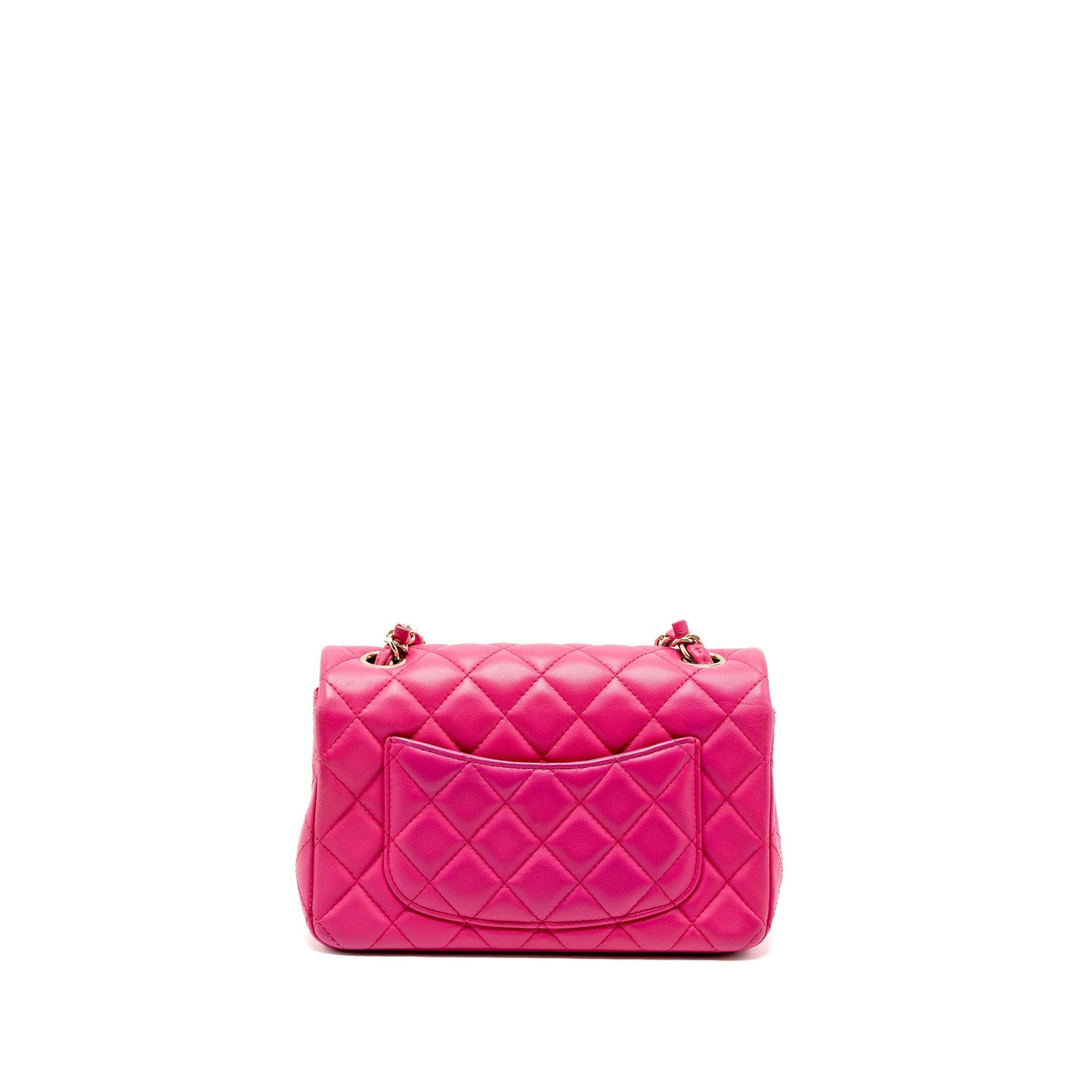 Chanel Rectangular Flap Lambskin LGHW Pink Shoulder Bag