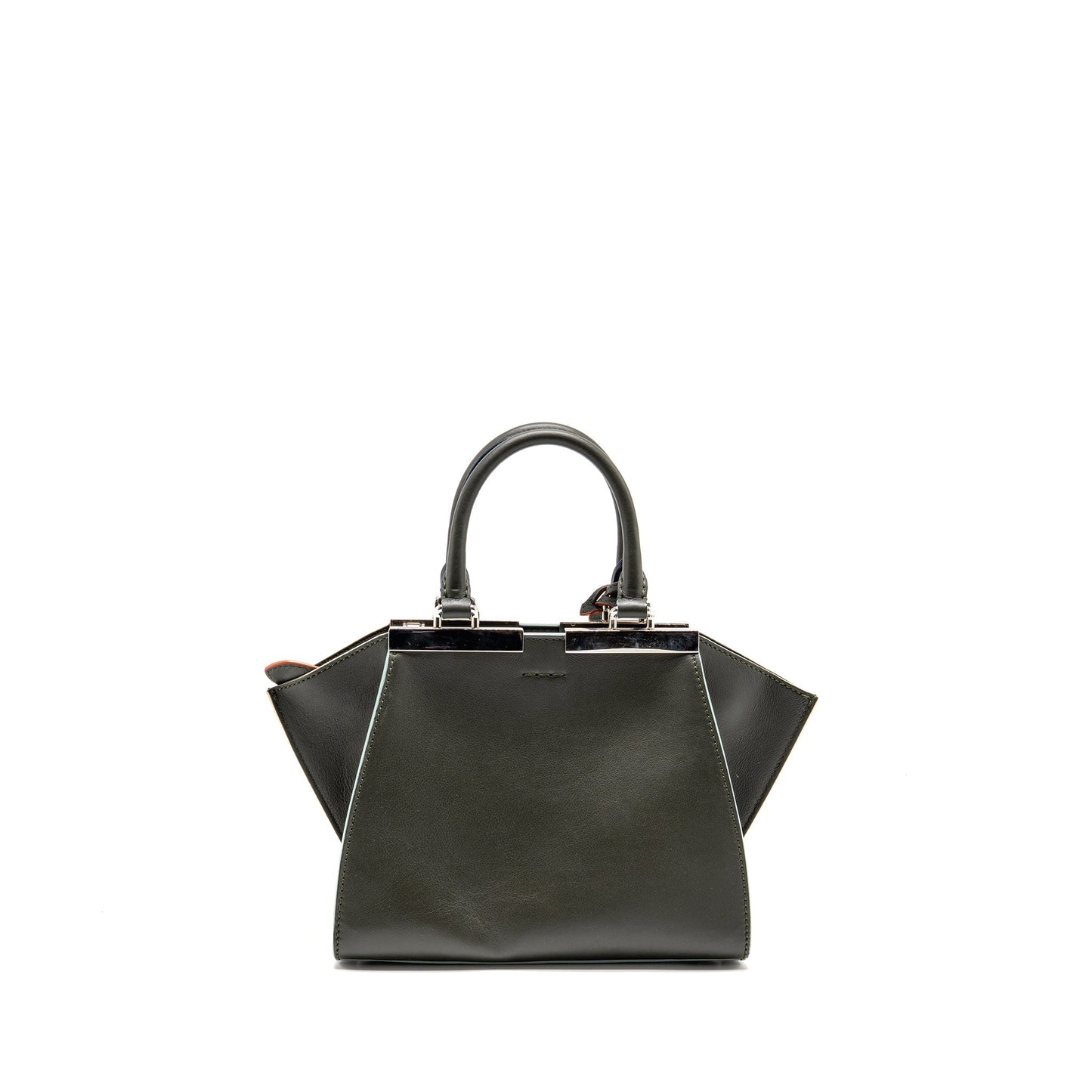 Fendi 3Jours Tote Purse Calfskin Dark Green Mini Tote Bag