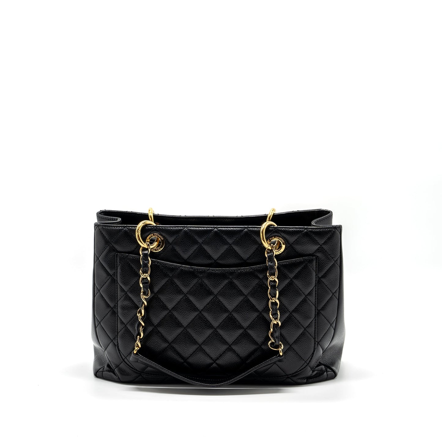 Chanel grand shopping caviar GHW Black Tote Bag Caviar Ghw