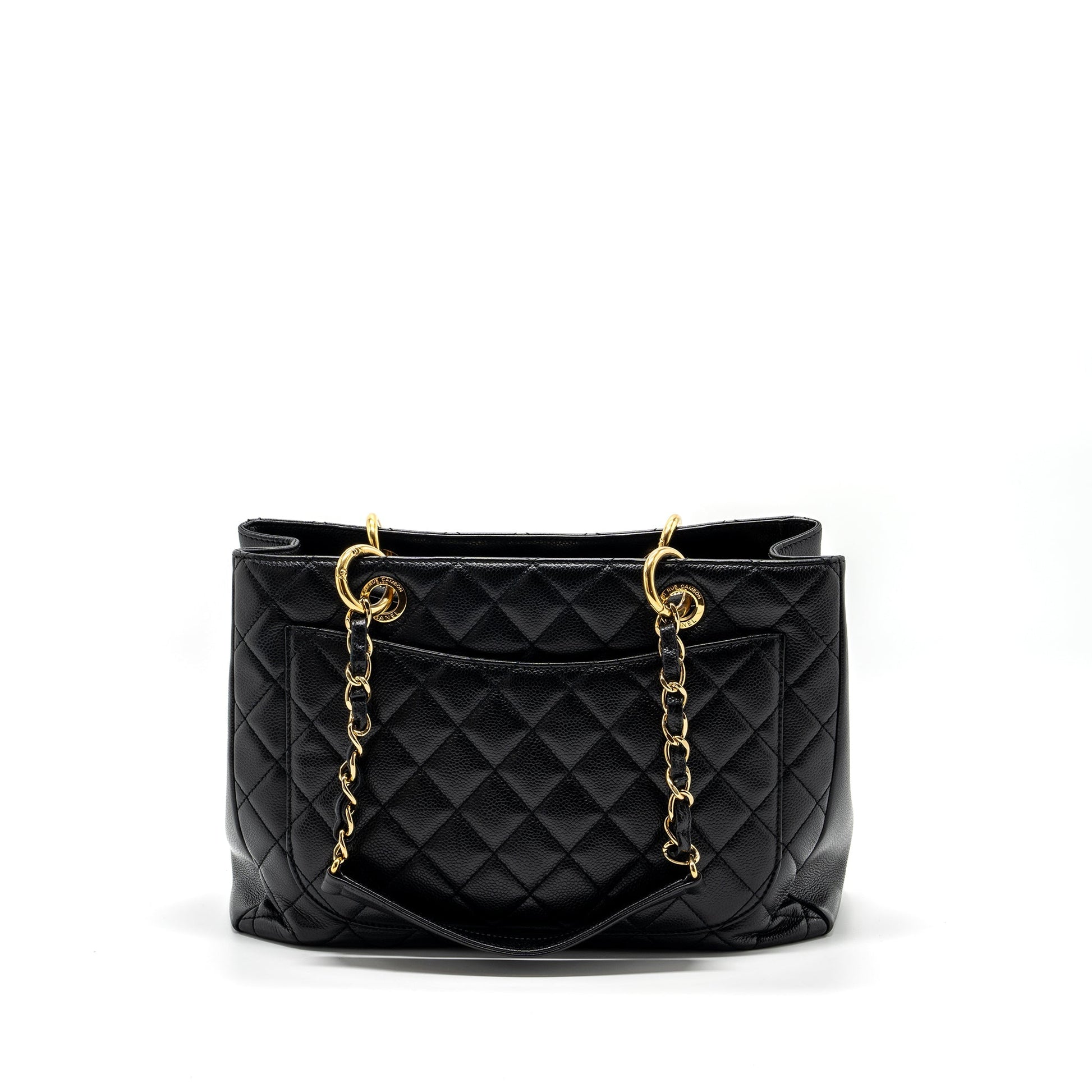 Chanel grand shopping caviar GHW Black Tote Bag Caviar Ghw