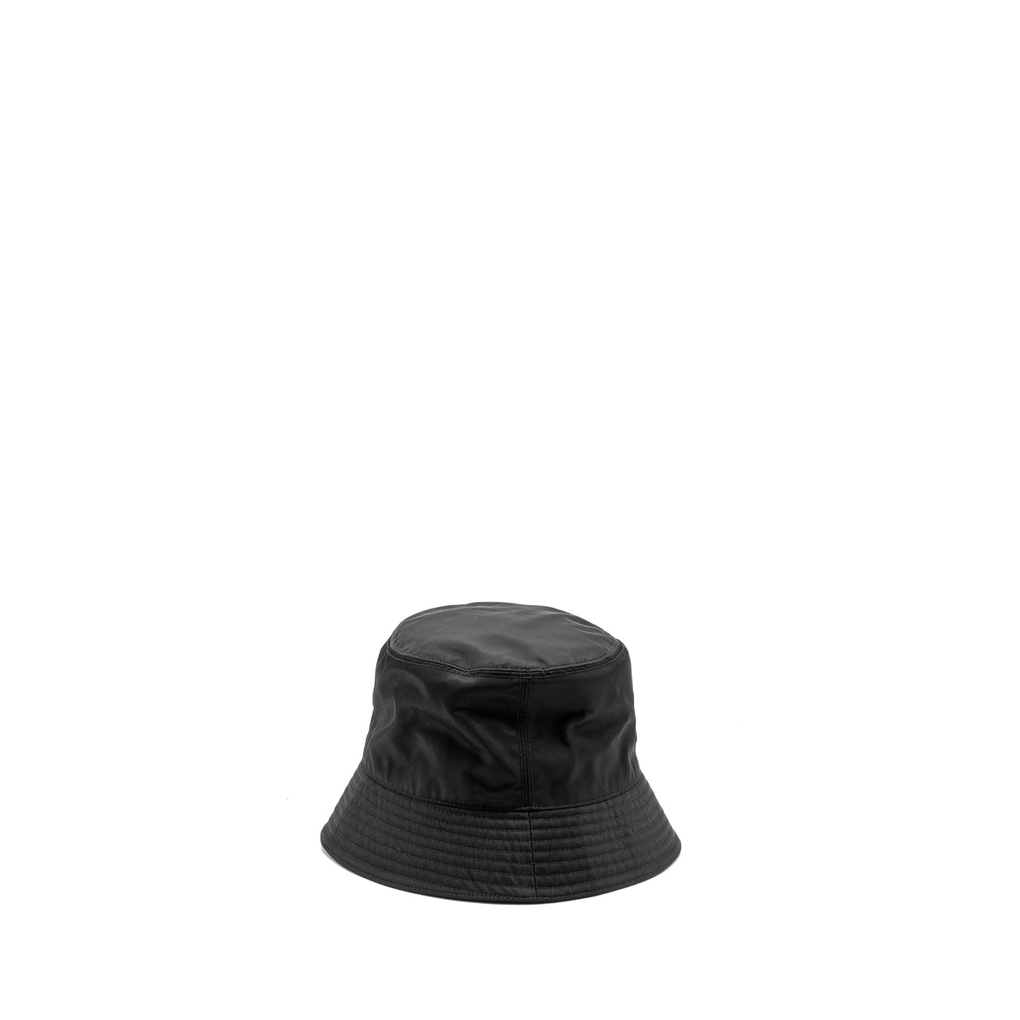Prada Size M Re Hat Handbag Nylon Black Bucket Bag