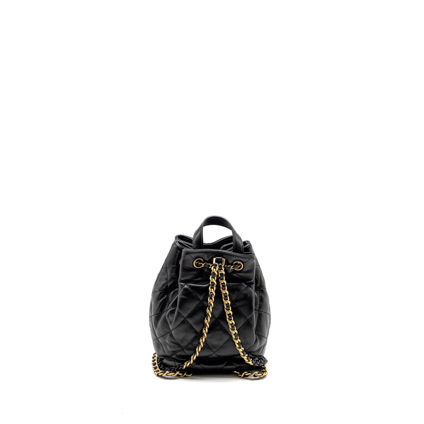 Chanel 22S Candy Chains Bucket Backpack Lambskin Black Bucket Bag