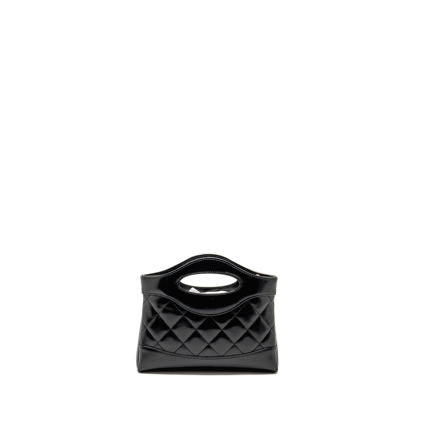 Chanel 31 Shiny Calfskin LGHW Microchip Black Clutch Bag Microchip 1